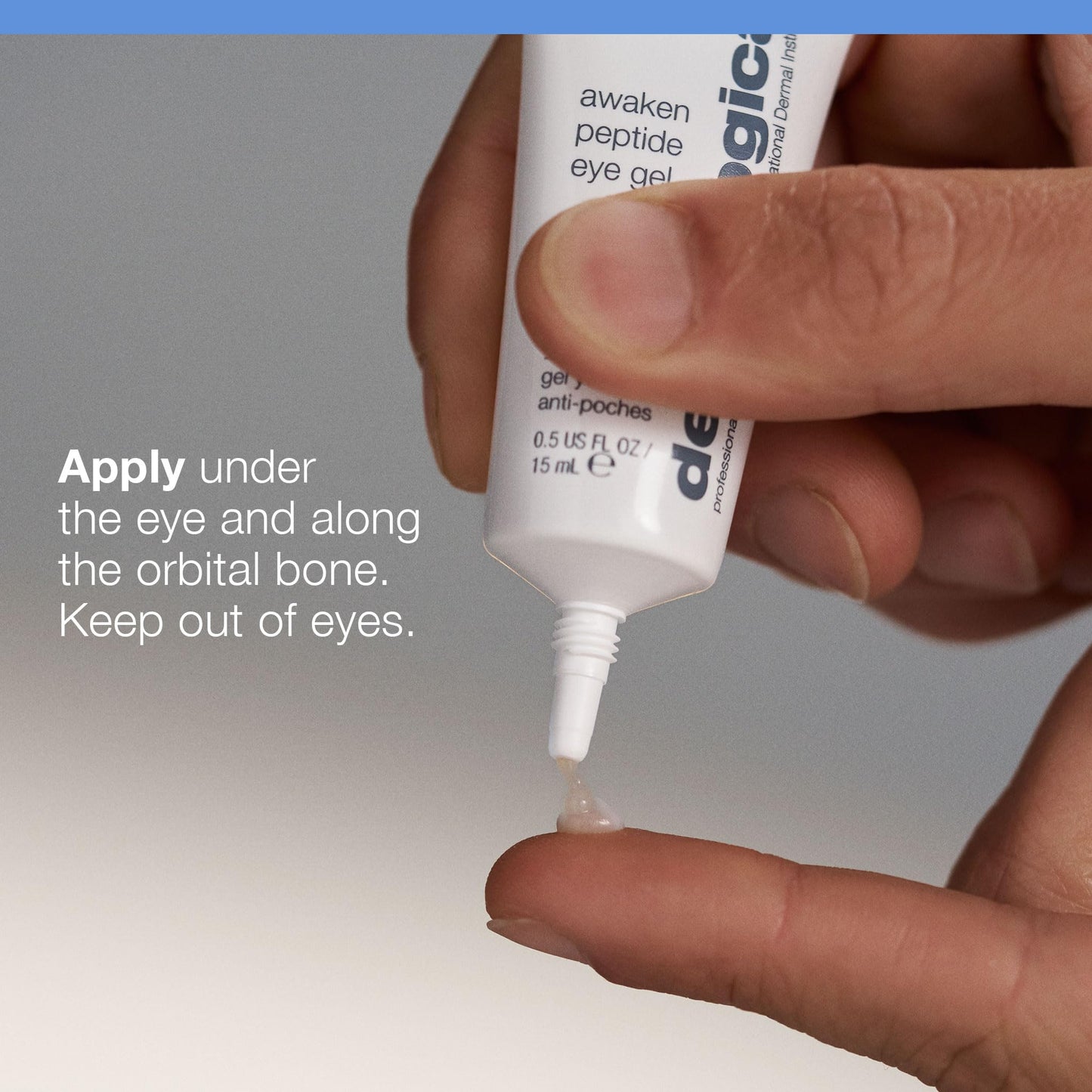 Light Slate Gray Dermalogica Awaken Peptide Eye Gel - Quickly Reduces the Appearance of Puffiness and Wrinkles