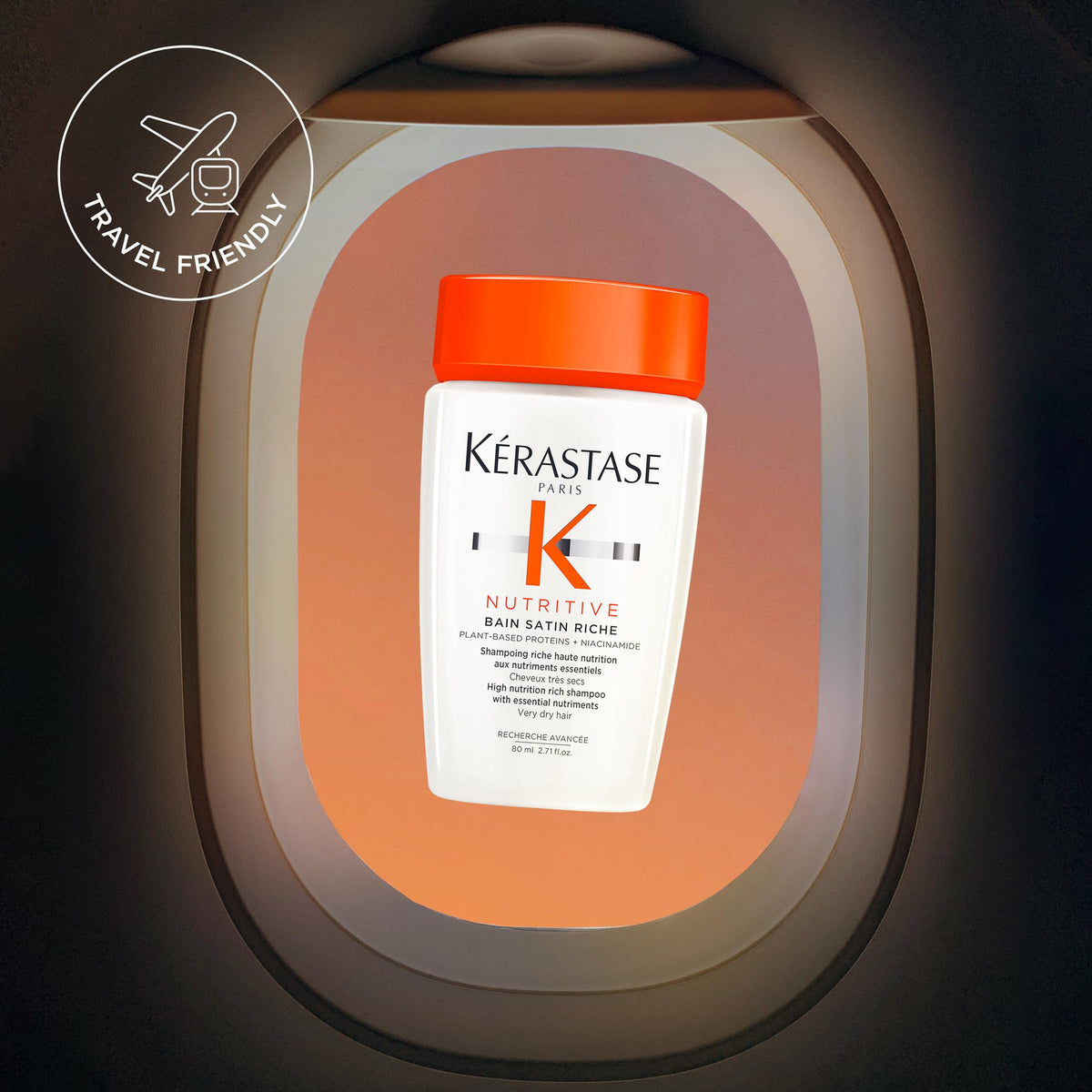 Black KERASTASE Nutritive Bain Satin Riche Shampoo – For Dry Hair