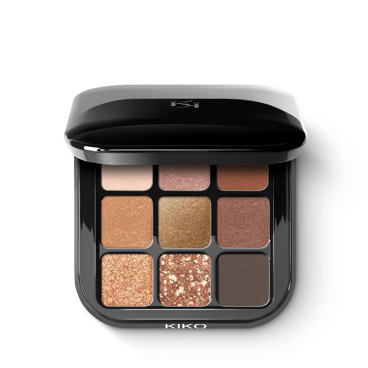 Black KIKO Milano Glamour Multi Finish Eyeshadow Palette, 02 Sunset Vibes