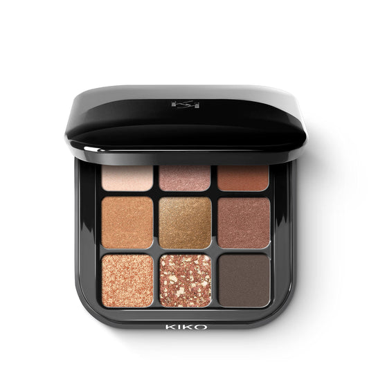 Black KIKO Milano Glamour Multi Finish Eyeshadow Palette, 02 Sunset Vibes