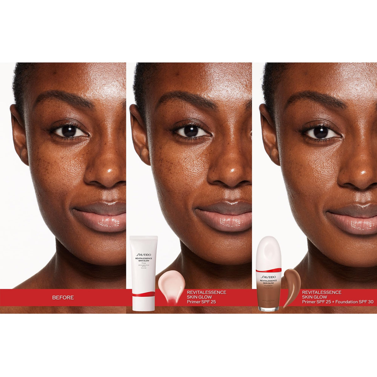 White Smoke Shiseido RevitalEssence Skin Glow Primer SPF 25 - Instant Glow, 24-Hour Hydration Primer - 30 mL - Broad Spectrum SPF 25 - Non-Comedogenic - All Skin Types