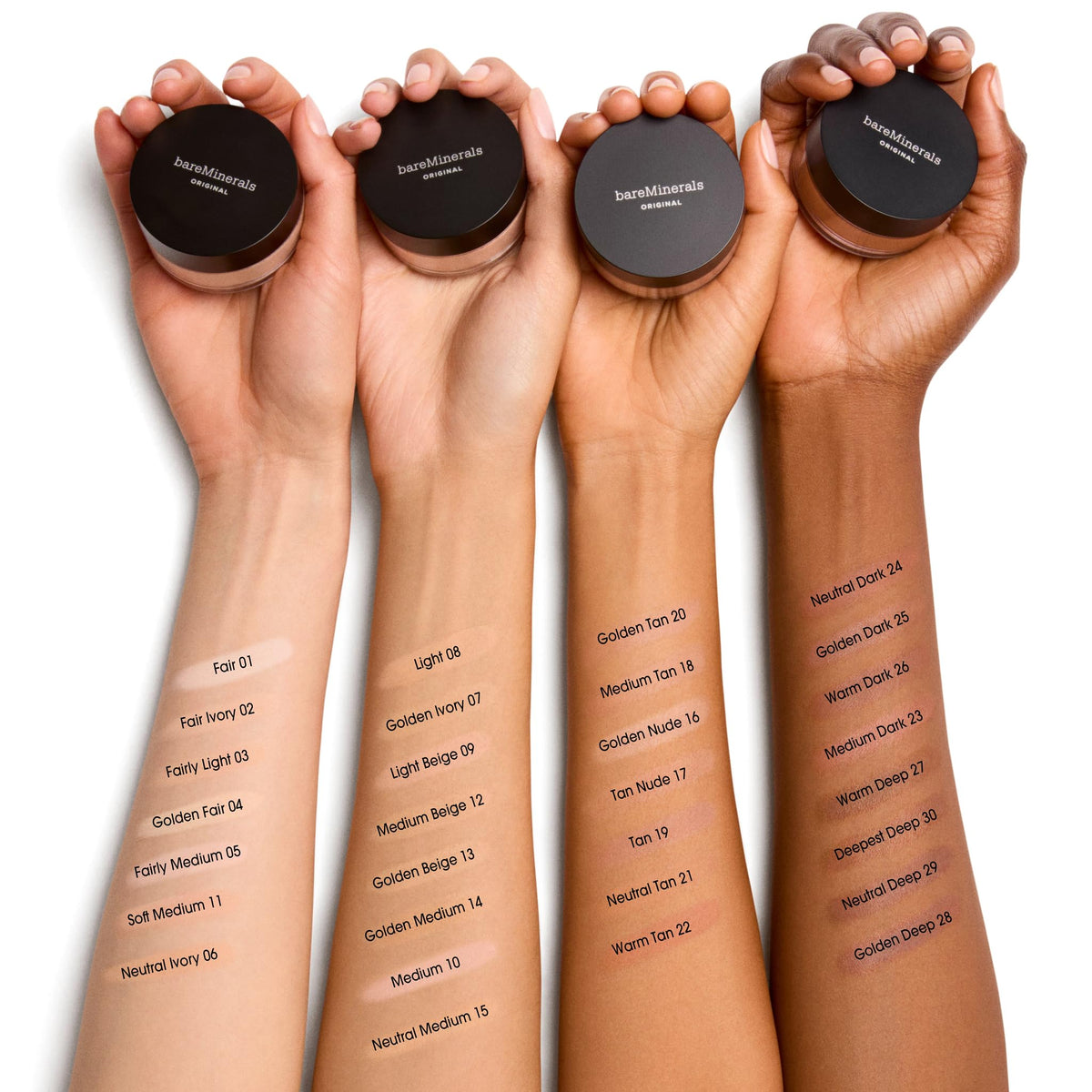 White Smoke Original Loose Powder Foundation SPF 15, Fairly Medium 05, Vegan, Cruelty-Free & Dermatologist-Tested