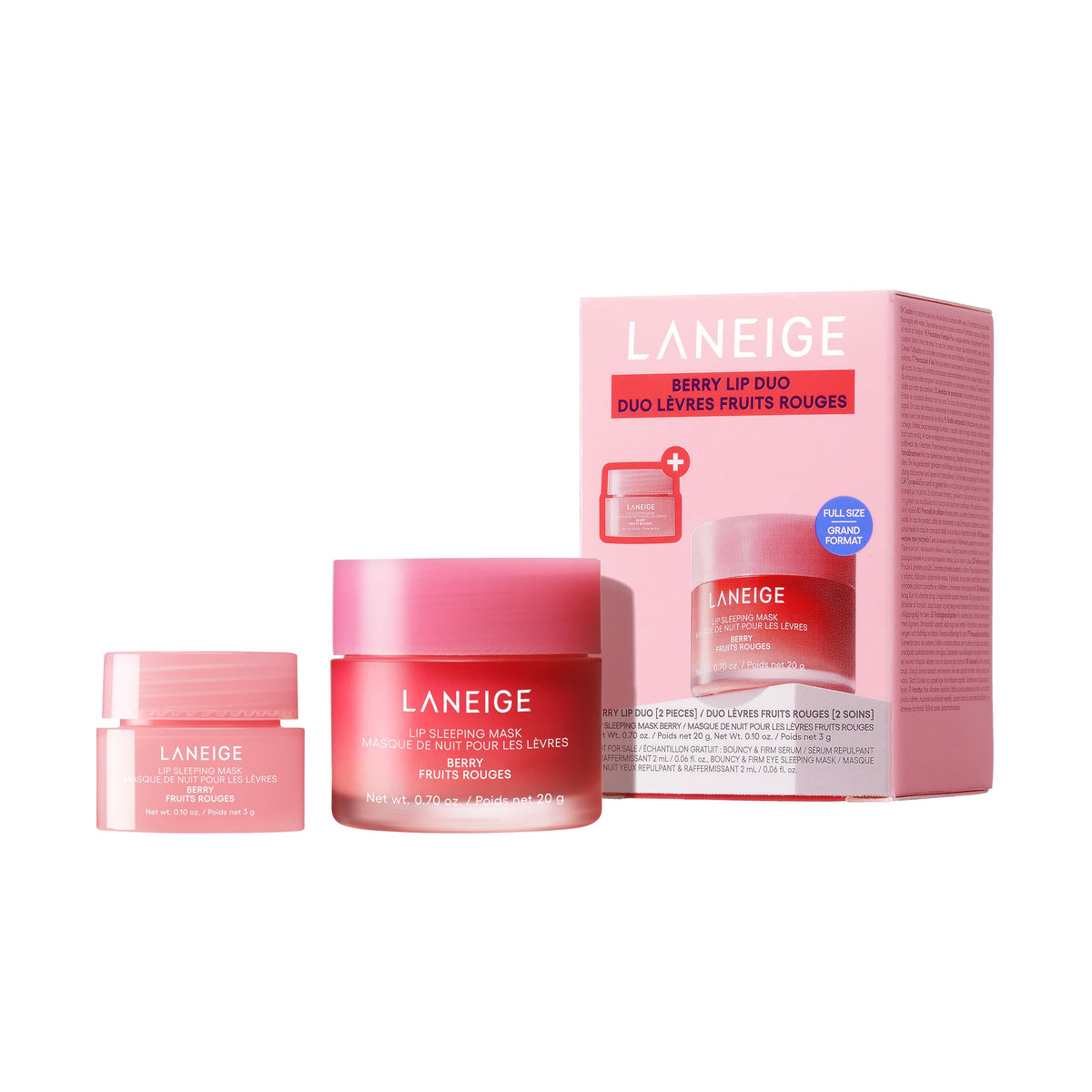 White Smoke LANEIGE Berry Sweet Lip Trio Set