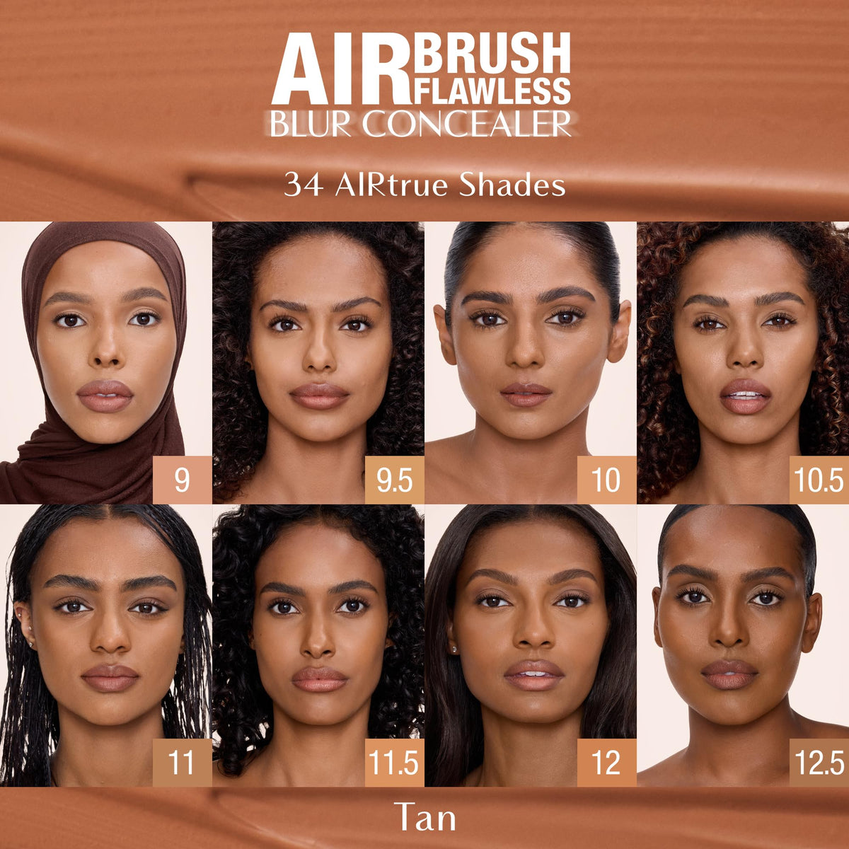 Sienna Charlotte Tilbury AIRbrush Flawless Blur Concealer - Longwear Concealer for Dark Circles, Blemishes, Redness & More - Hydrating, Crease-Proof & Full Coverage with a Natural Matte Finish