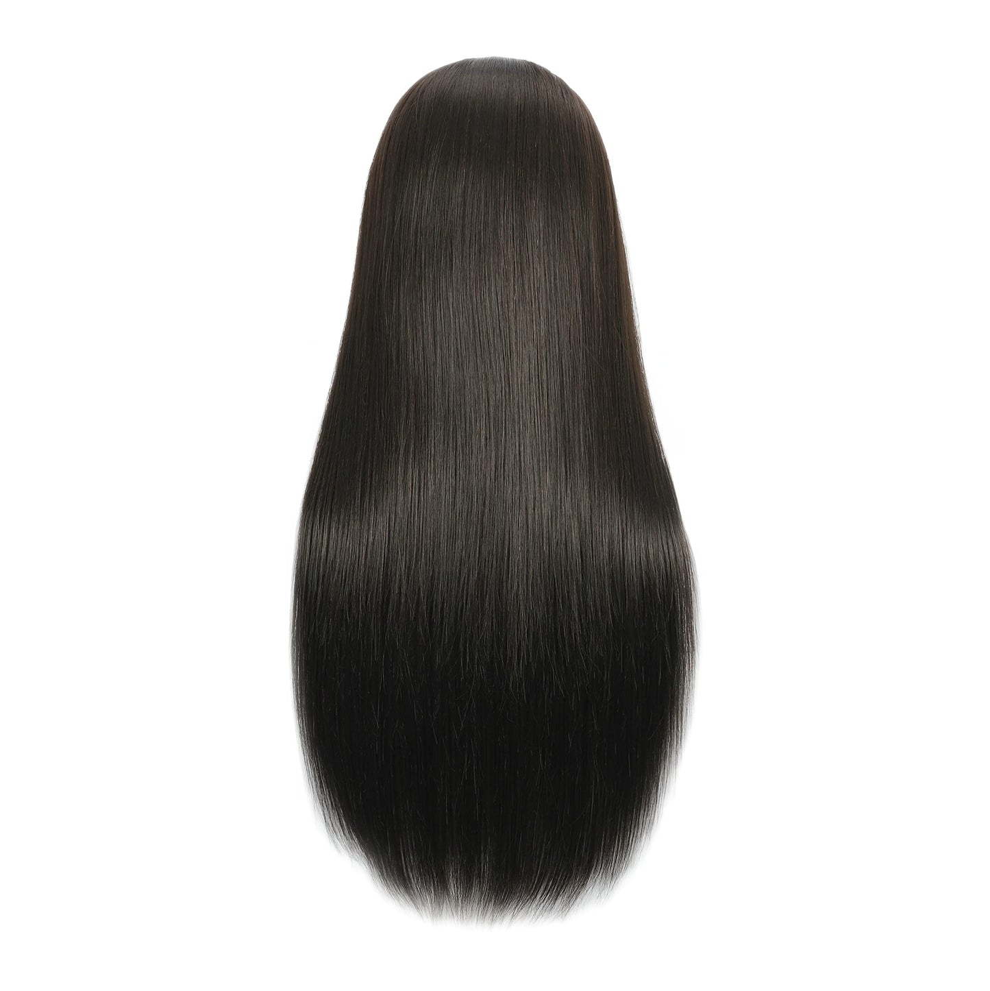 White Smoke QACIEH 30 Inch 80% Real Human Hair Mannequin Head with Stand for Hairdresser Practice Manikin Cosmetology Doll Training Head Braiding Styling Curling Cutting Display