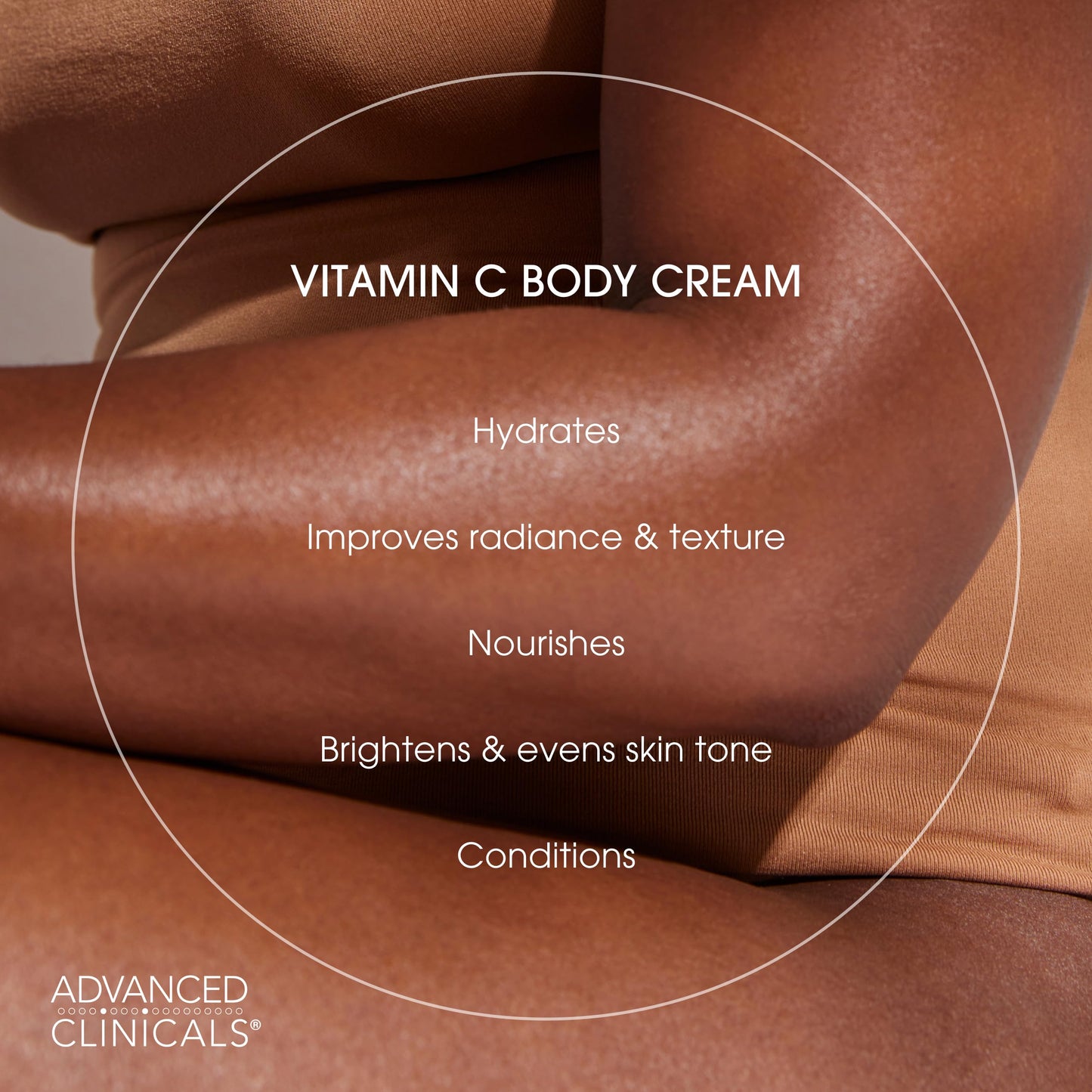 Sienna Advanced Clinicals Vitamin C Cream Visibly Brightening Body Lotion | Vitamin C Moisturizer Skin Care Body Cream For Women & Men Visibly Improves Look Of Dark Spots & Uneven Skin Tone, W/Travel Size