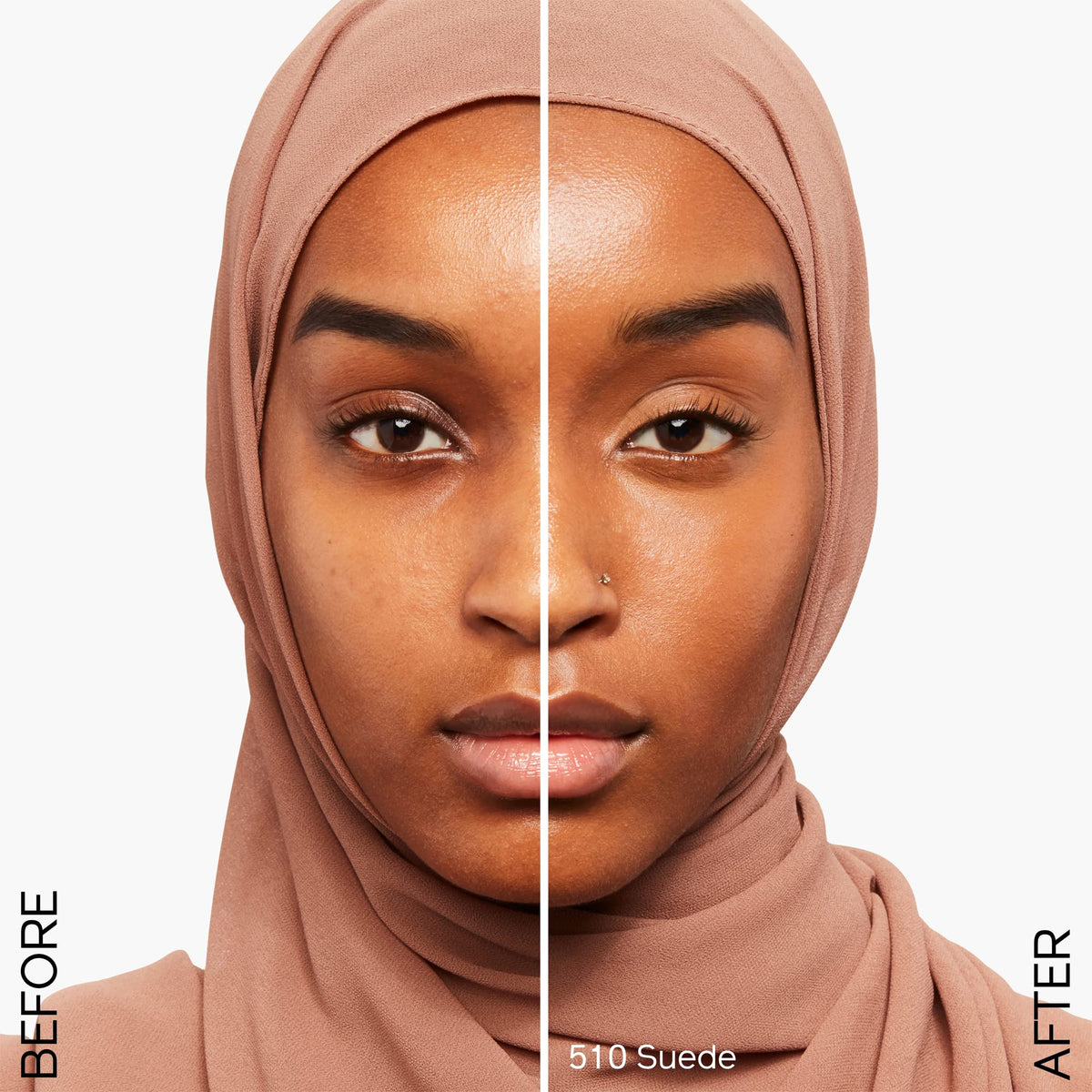 White Smoke Shiseido Synchro Skin Radiant Lifting Foundation SPF 30, 510 Suede - 30 mL - Medium-to-Full, Buildable Coverage - 24-HR Hydration - Transfer, Crease & Smudge Resistant - Non-Comedogenic