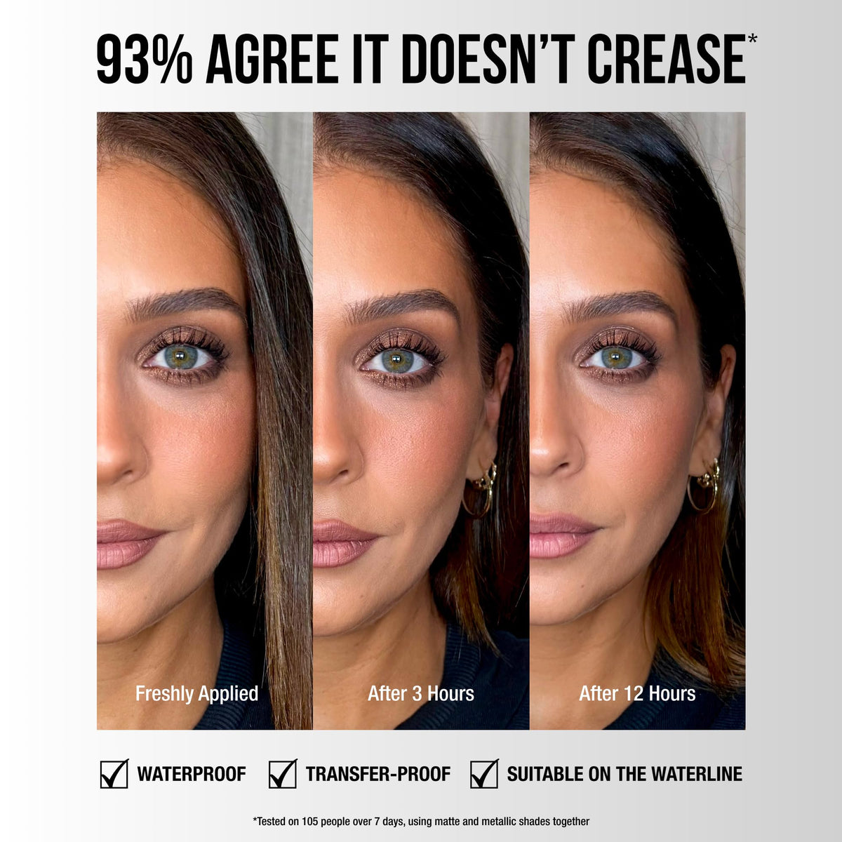 Light Gray Charlotte Tilbury Exagger-Eyes Easy Eyeshadow Stick, Blendable Cream