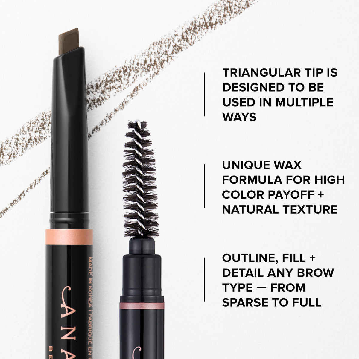 White Smoke Anastasia Beverly Hills - Brow Definer Mini 3-in-1 Easy Contour Pencil
