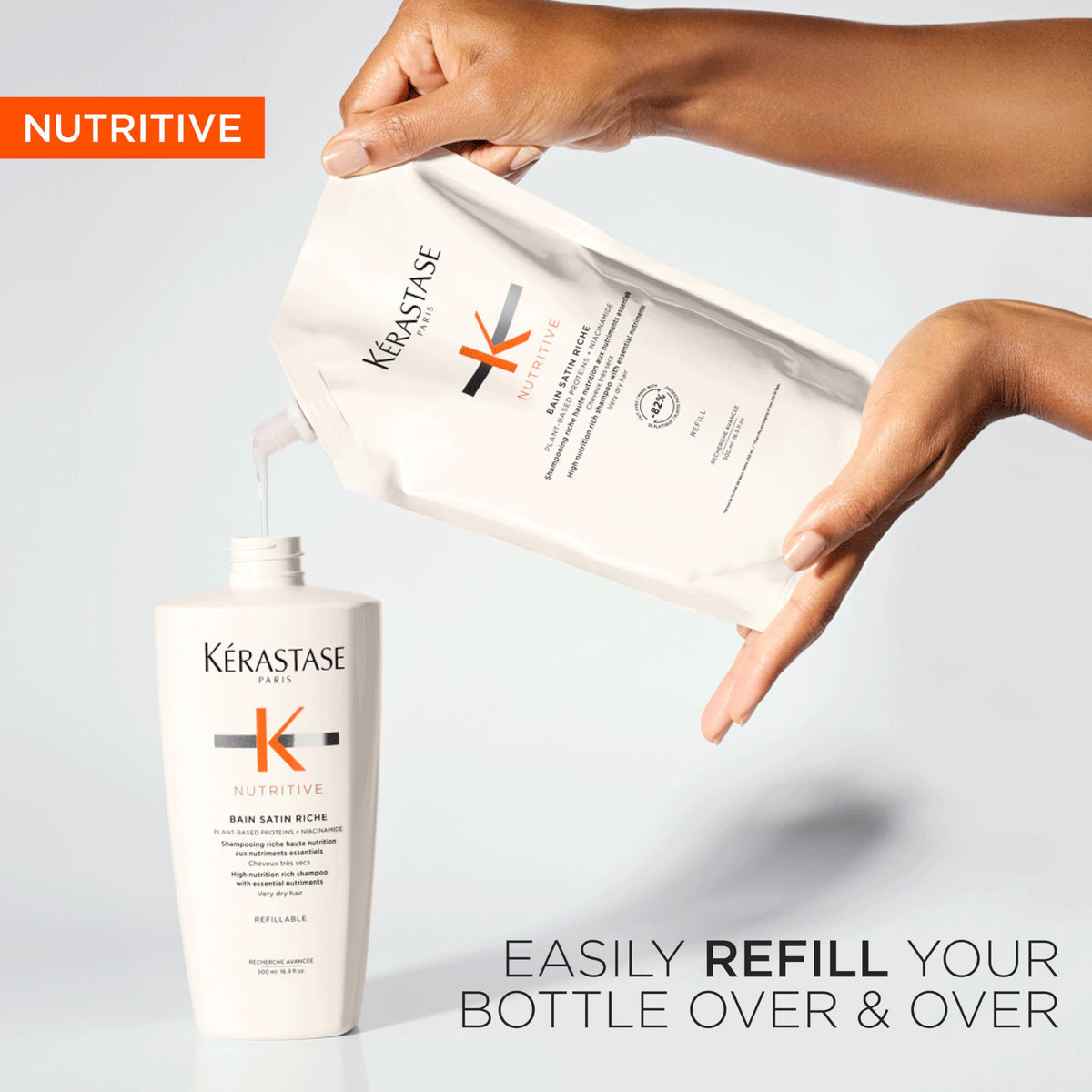 Lavender KERASTASE Nutritive Bain Satin Riche Shampoo – For Dry Hair