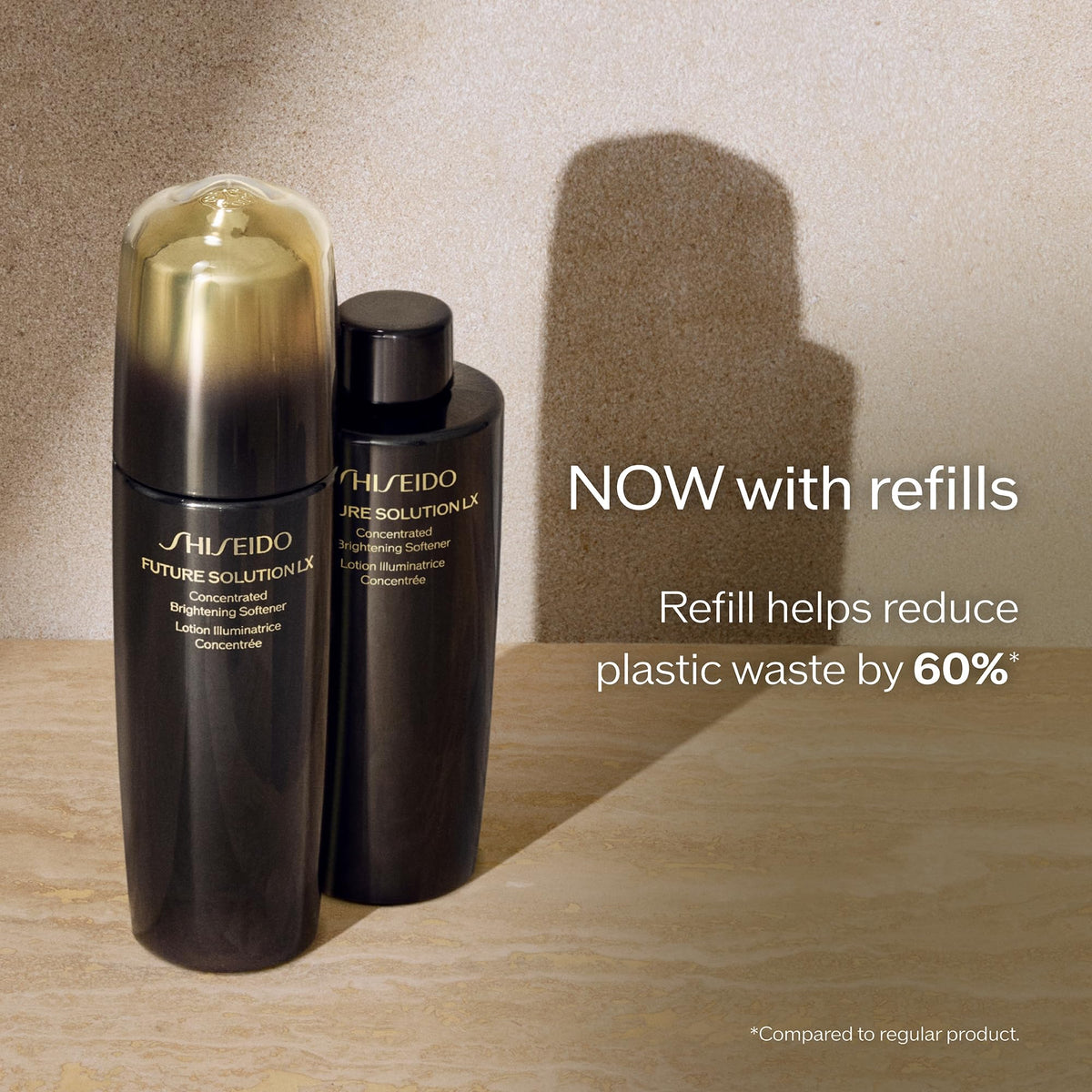 Dim Gray Shiseido Future Solution LX Concentrated Brightening Softener - 170 mL - Anti-Aging Facial Lotion - Smooths & Clarifies Skin - All Skin Types - Non-Comedogenic