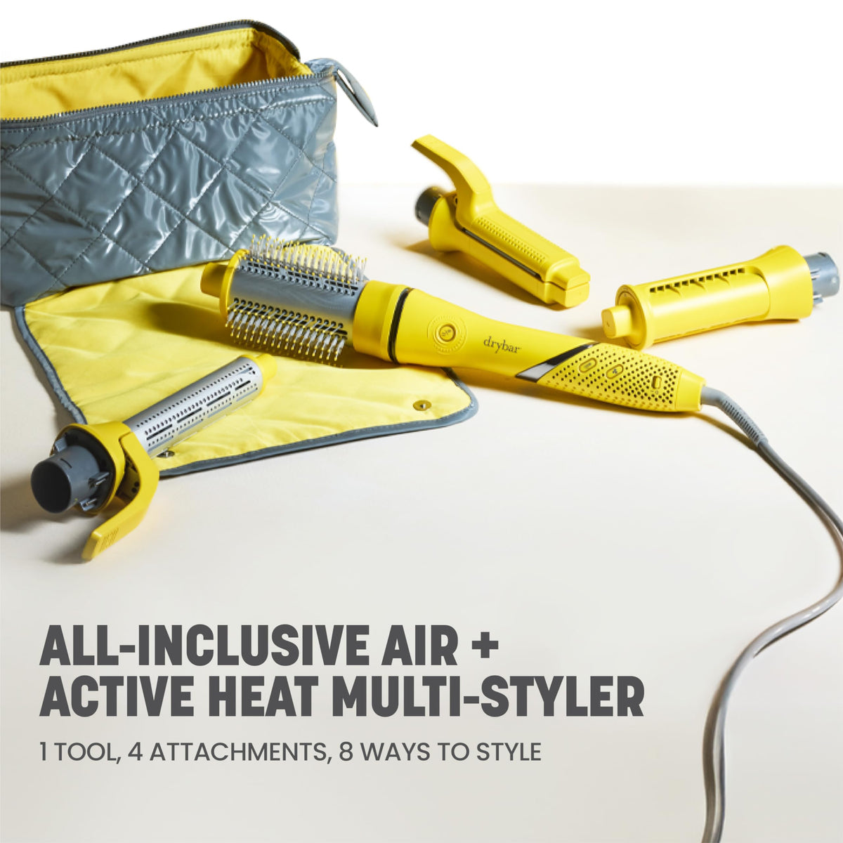 Lavender Drybar All-Inclusive Multi-Styler, Wet-to-Dry Hair Tool, 4 Attachments