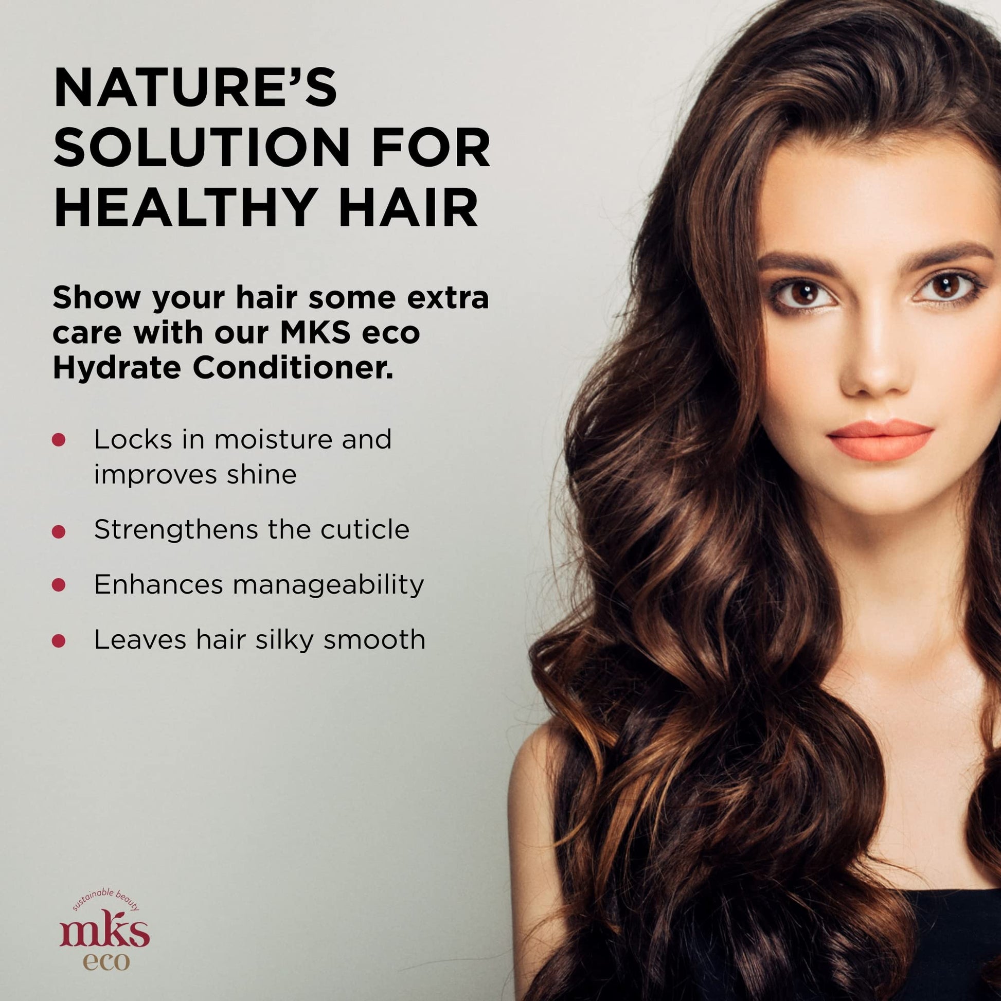 Gray MKS eco Hydrate Conditioner, Original Scent - 25 fl oz - Nourish & Moisturize Hair, Protect Against Breakage - Moroccan Argan Oil, Hemp Seed Oil - Vegan, Cruelty Free