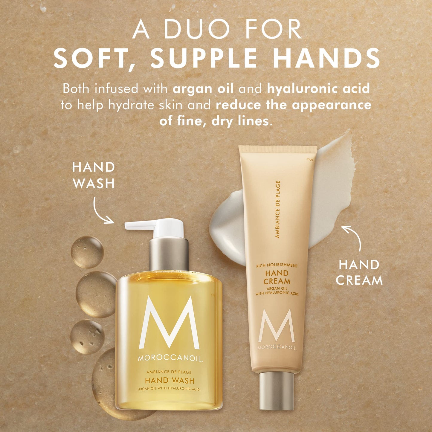 Rosy Brown Moroccanoil Hand Cream Ambiance de Plage, 1.35 Fl Oz