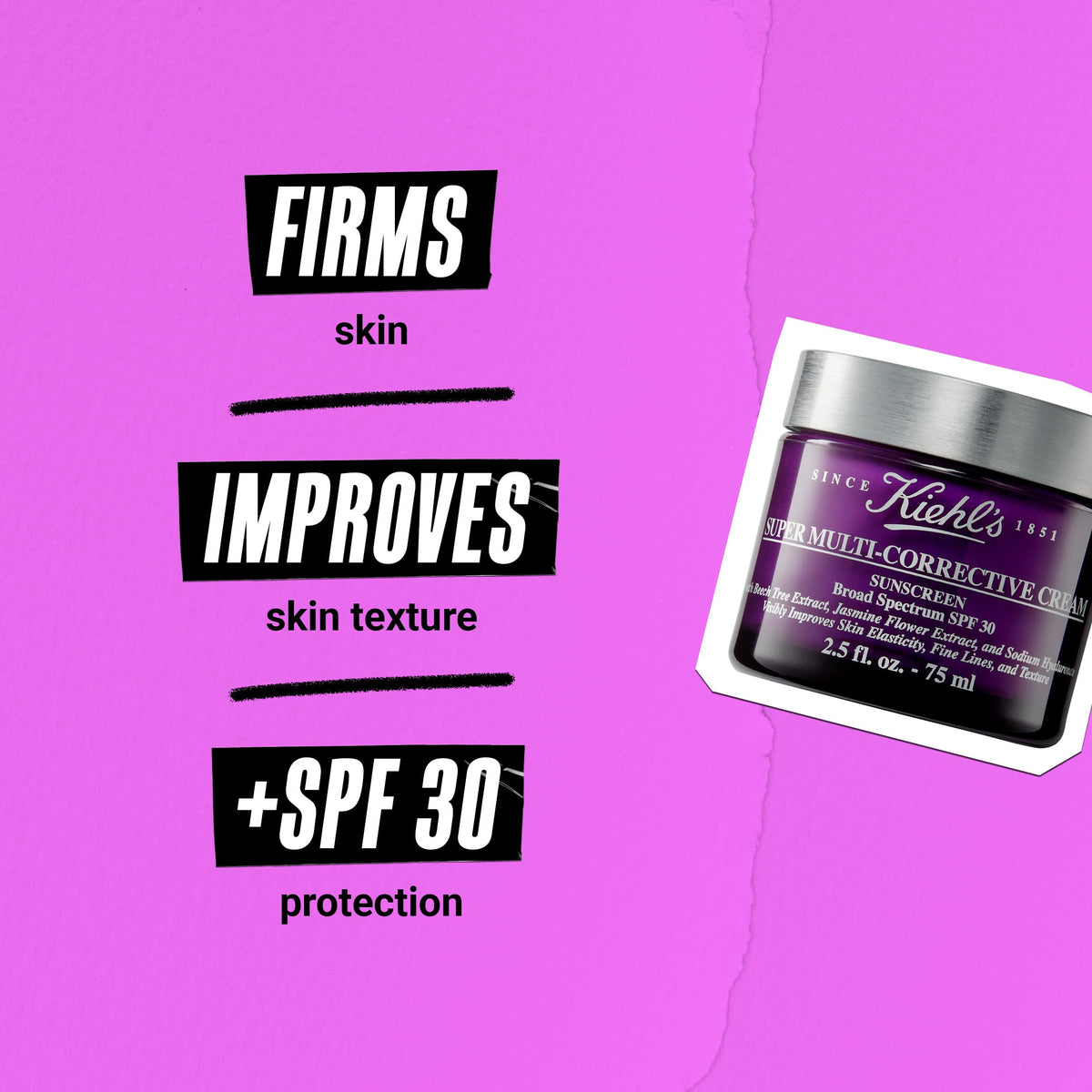 Orchid Kiehl's - Super Multi-Corrective Cream SPF 30, Anti-Aging
