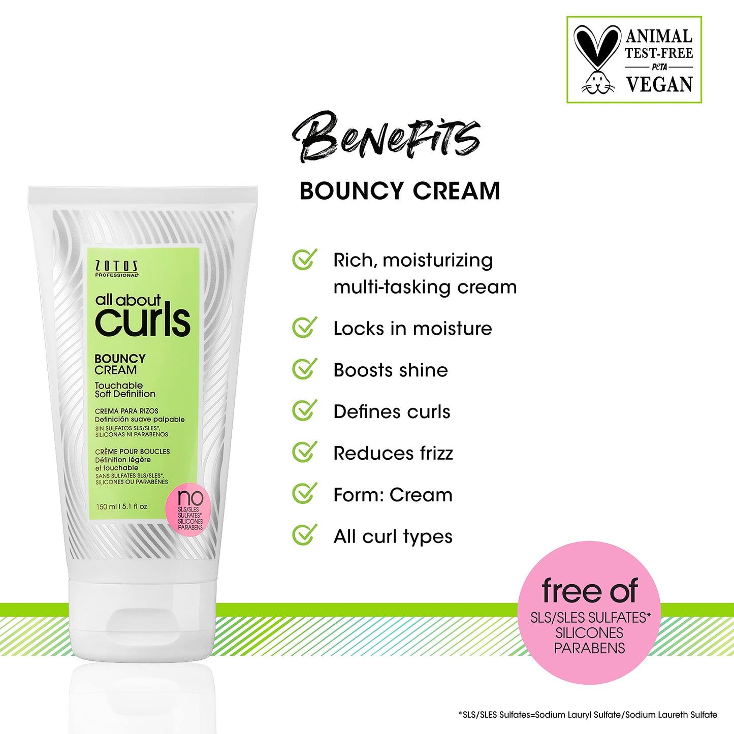 White Smoke ALL ABOUT CURLS Bouncy Cream Styling | Touchable Soft Definition | Define, Moisturize, De-Frizz | All Curly Hair Types | Vegan & Cruelty Free | Sulfate Free | 5.1 Fl Oz