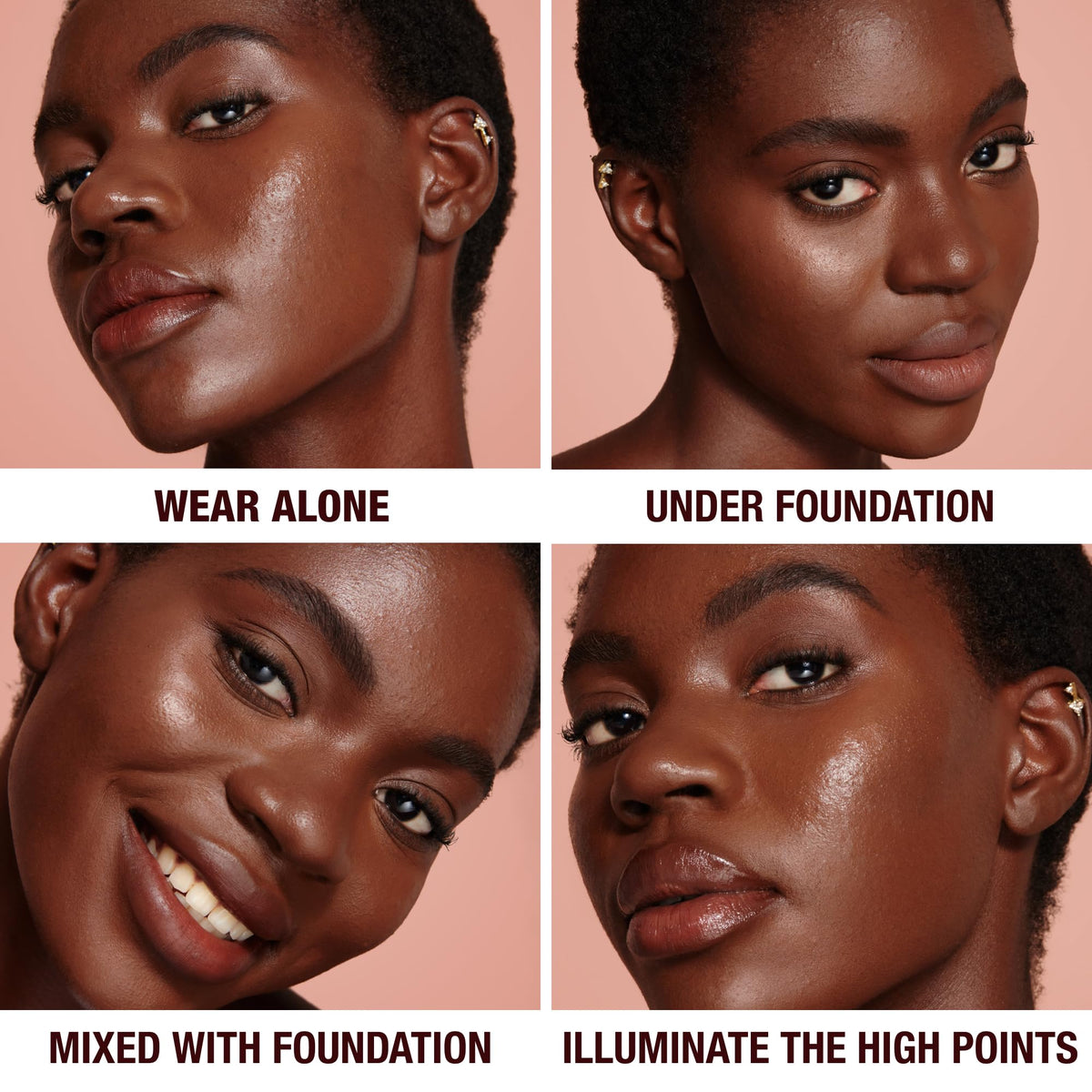 Saddle Brown Charlotte Tilbury Hollywood Flawless Filter - Multi‑Use Makeup Primer, Complexion Booster & Illuminating Liquid Highlighter with Sheer Coverage - Smooths & Blurs Skin