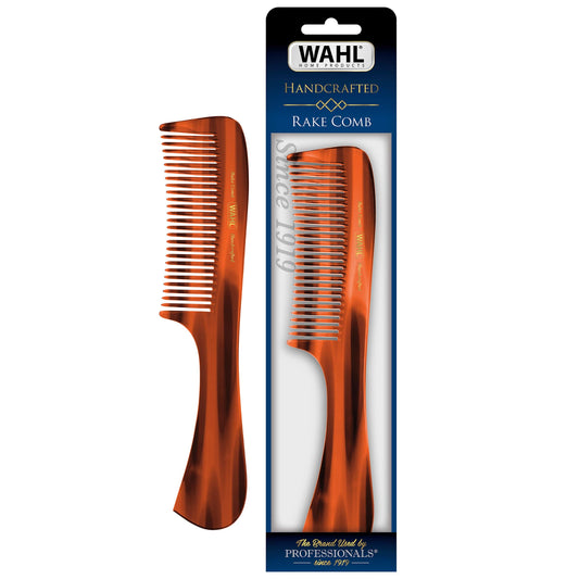 White Smoke Wahl av2022-Wahl Clipper-comb for mens grooming handcrafted hand cut with cellulose acetate smooth rounded tapered teeth model-63b16a13