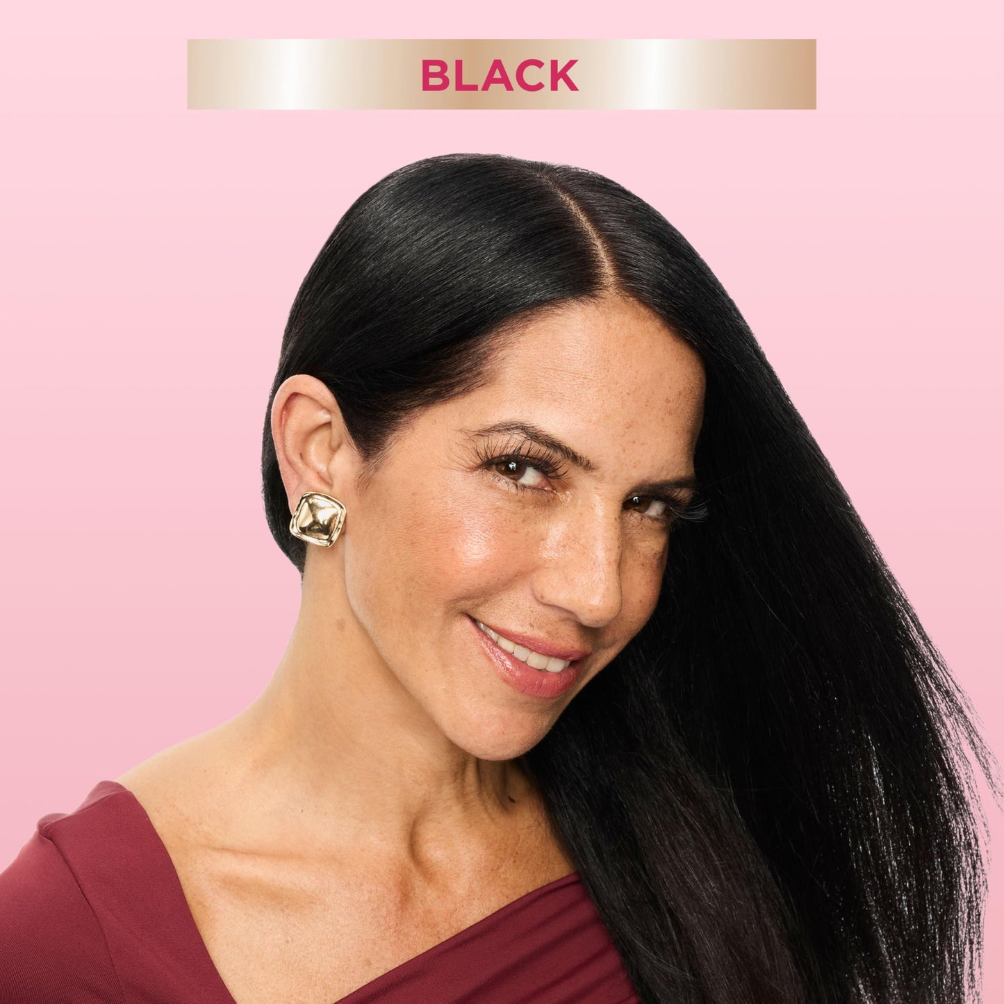 Misty Rose Garnier Color Sensation Color Retouch, Demi Permanent Hair Dye for Roots with 100% Gray Coverage, Black Hair Dye 1.0, Pack of 6 (Packaging May Vary)
