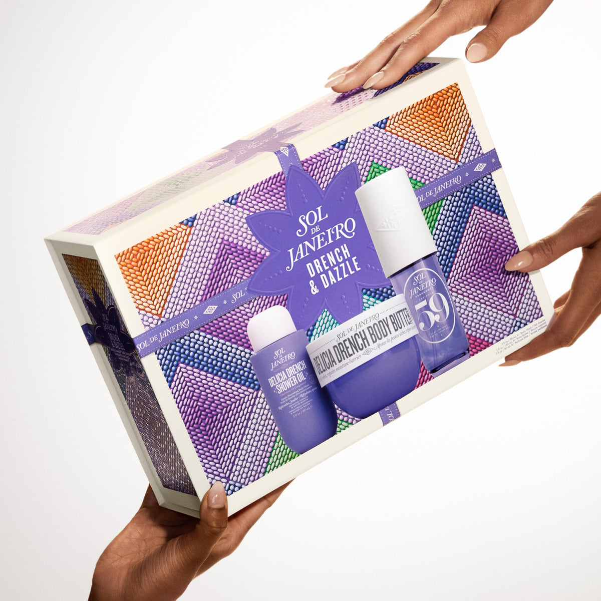 White Smoke Sol de Janeiro Delicia Drench Vanilla Moisturizing Body Routine Gift Set