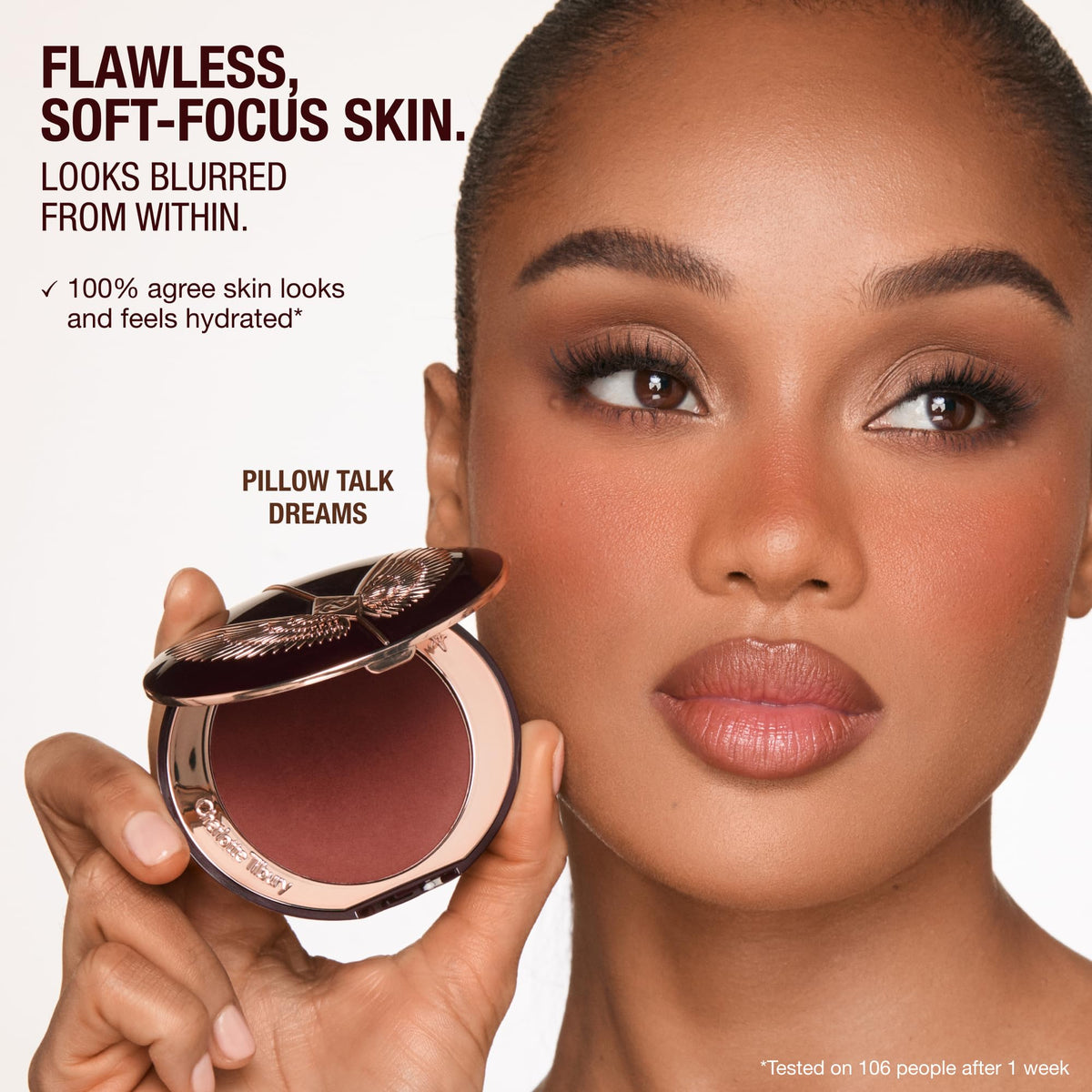 White Smoke Charlotte Tilbury Airbrush Flawless Blush Blur - Powder Color for Cheeks