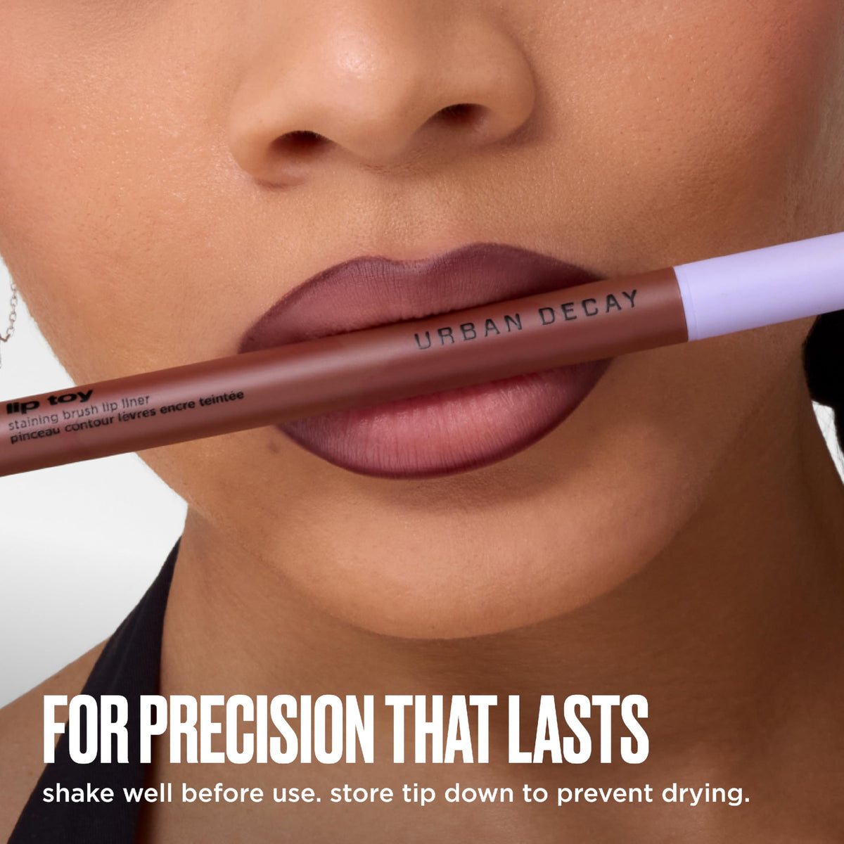 Dark Salmon Urban Decay Lip Toy Staining Brush Lip Liner - Brick Red Lipliner (Banter)