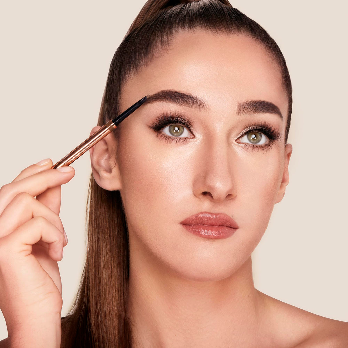 Light Gray Charlotte Tilbury Brow Cheat Eyebrow Pencil - Refillable, Micro-Precision