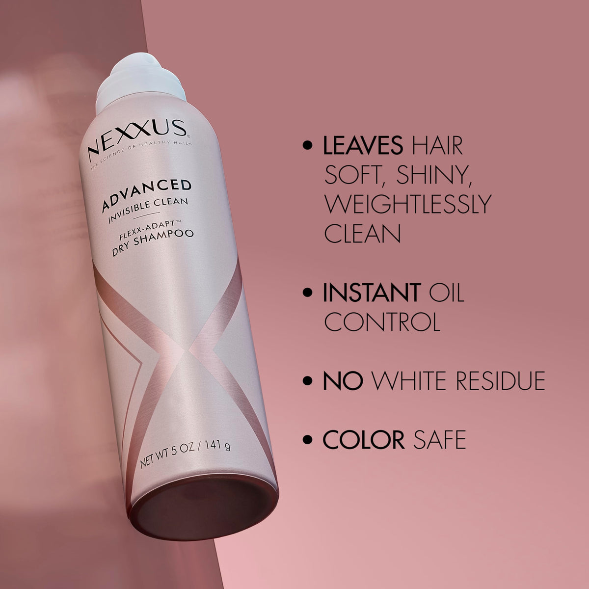 Rosy Brown Nexxus Advanced Invisible Clean Dry Shampoo for Oily Hair, 5 oz
