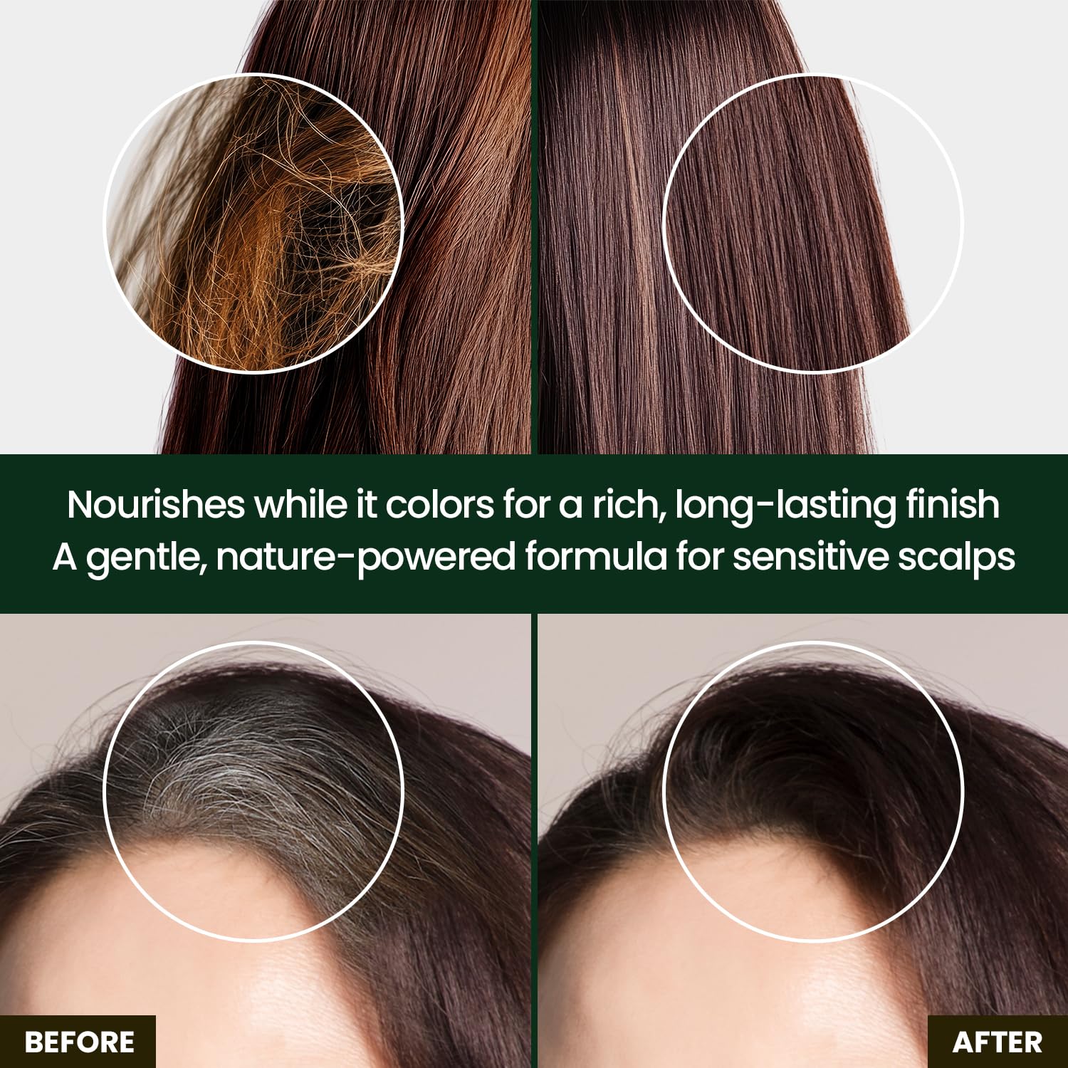 Lavender Dongsung Herb Speedy Color Cream(Deep Brown, 3Pack) Korean Herbal Vegan Hair Dye PPD-Free Ammonia-Free Hypoallergenic 100% Gray Coverage, Odorless, Dermatologically Tested, Quick 20-Minute Application