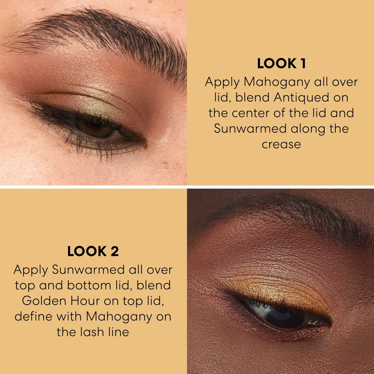 Tan bareMinerals Mineralist Eyeshadow Palette, Sunlit, 0.24 oz