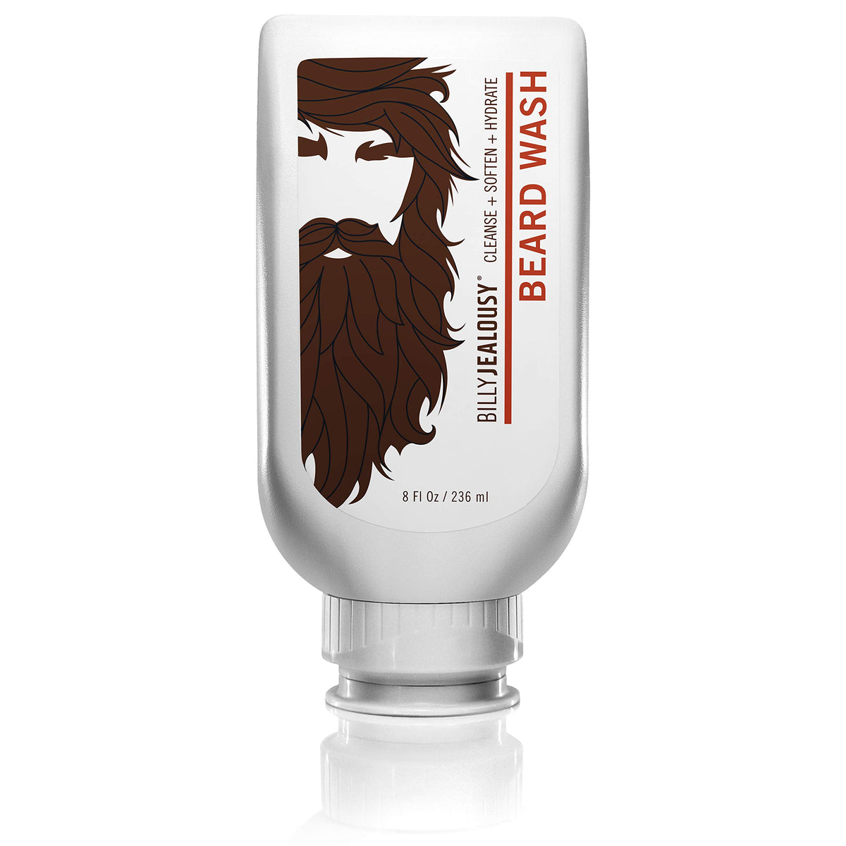 White Smoke Billy Jealousy Beard Wash Hydrating Mens Beard Shampoo 8 Fl Oz (Pack of 1)