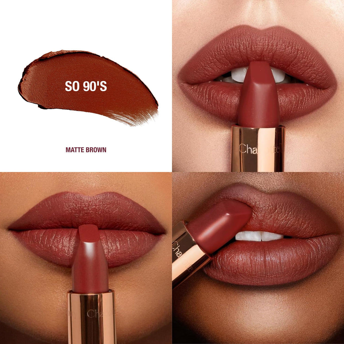 White Smoke Charlotte Tilbury Matte Revolution Lipstick - Long Lasting, Hydrating