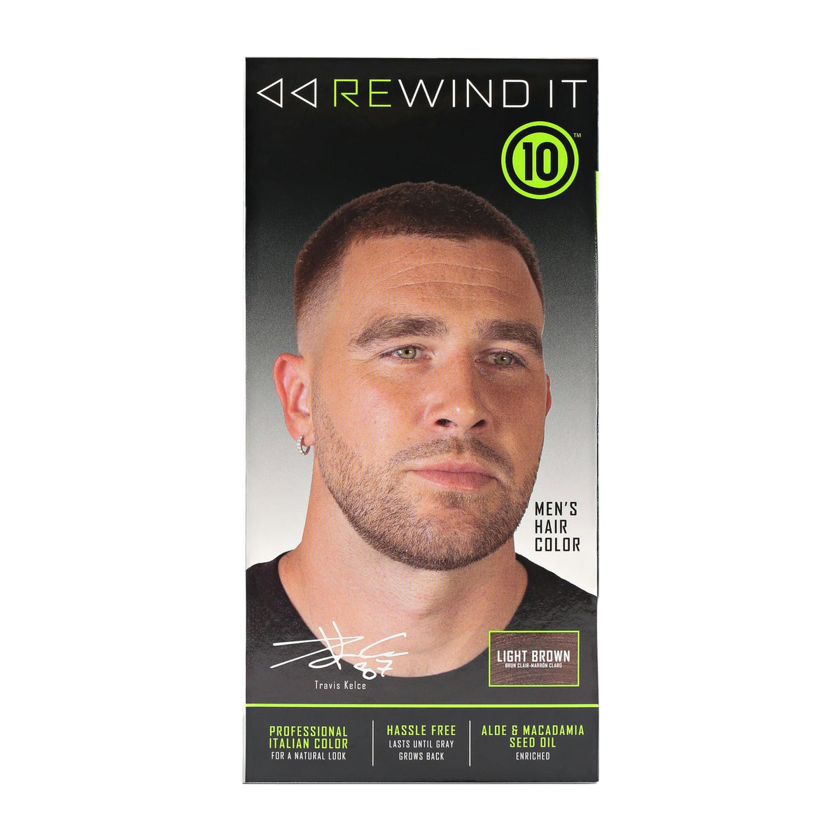 Black REWIND IT 10 Light Brown Men's Hair Color
