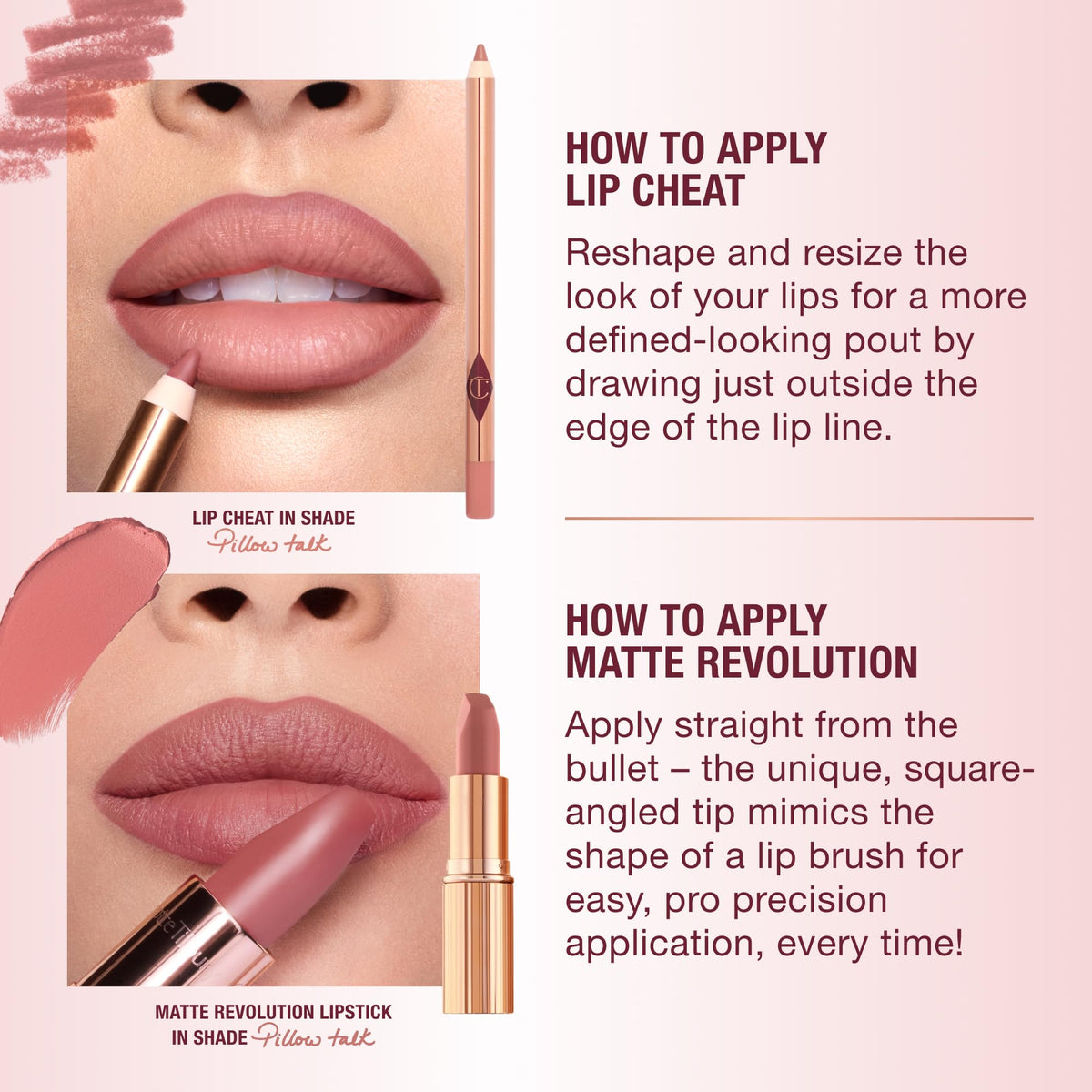 Misty Rose Charlotte Tilbury Matte Revolution Lipstick - Long Lasting, Hydrating