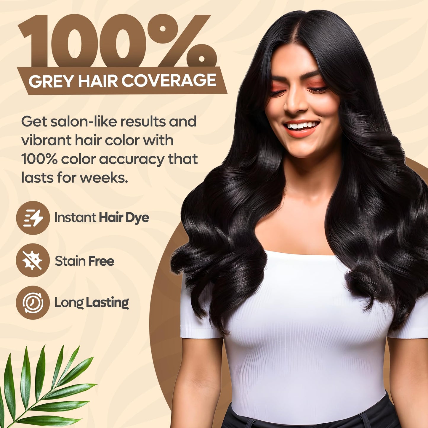 Bisque Kiwinz Professional Hair Color Shampoo – 5 in 1 Hair Dye Shampoo for Grey Hair - Instant Hair Dye with 100% Color Accuracy Enriched with Natural Ingredients - Ammonia Free - 500ml (Black)