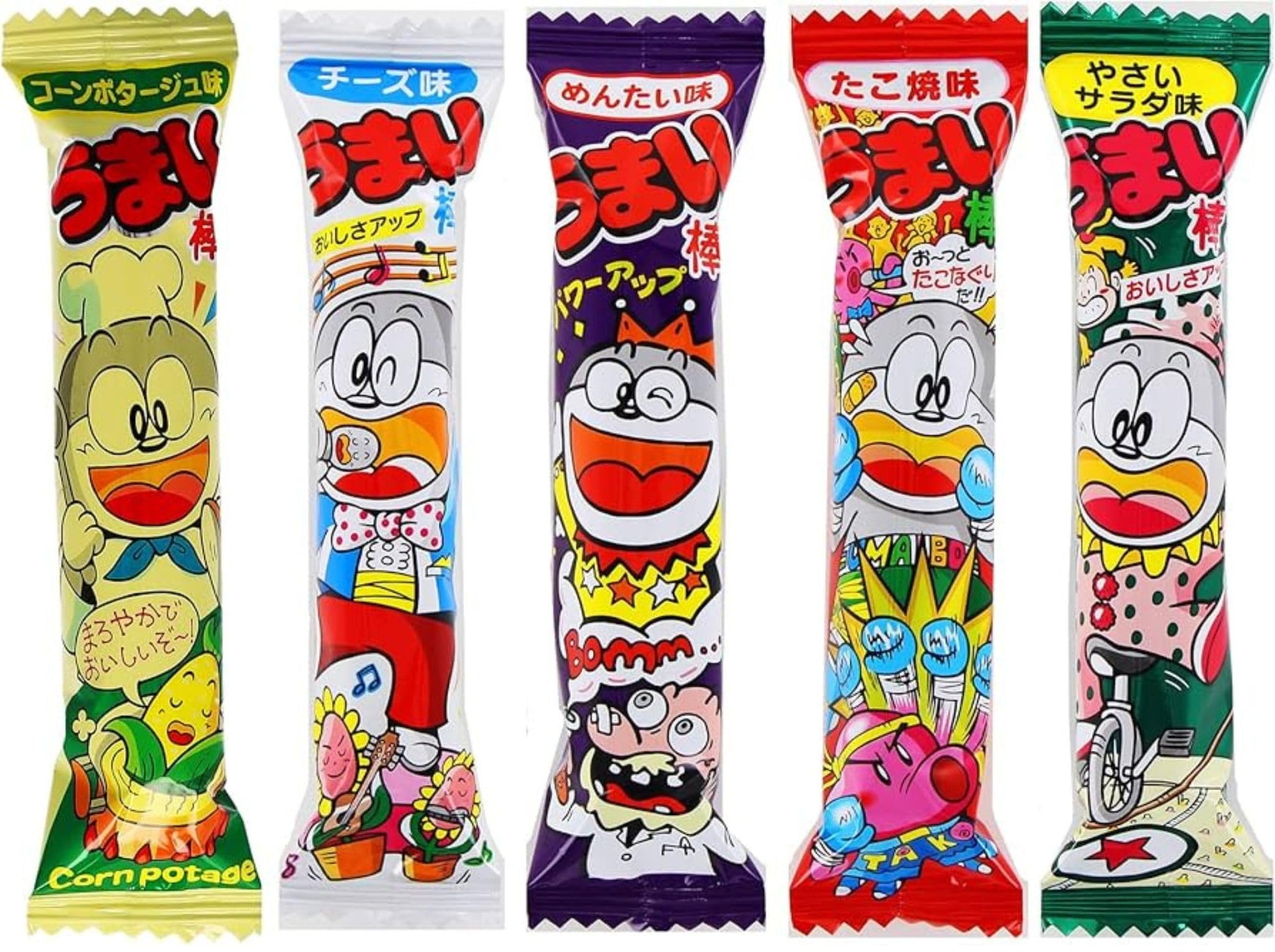 White Smoke Beatcraft™ Japanese Dagashi Umaibo Varieties (Sugar Rusk)