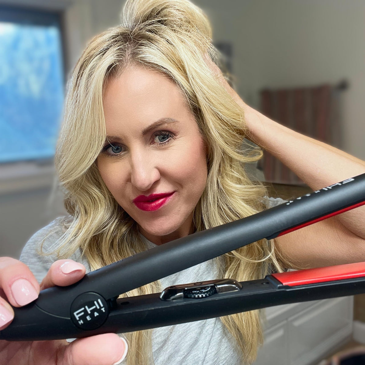 Slate Gray FHI Heat Platform Plus Curve Pro 1" Hair Styler, Straightener, Flat Iron