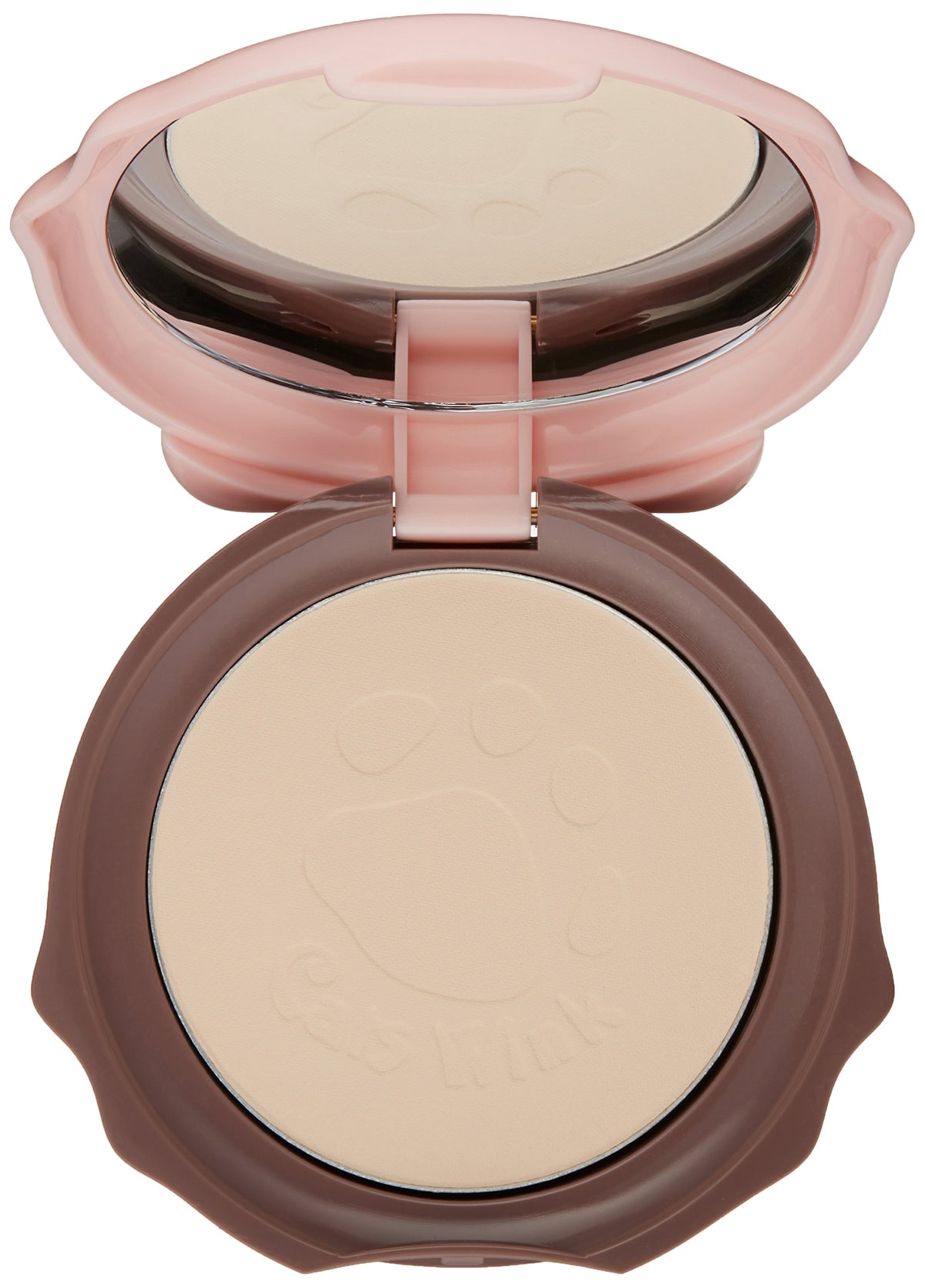 White Smoke TONYMOLY Cats Wink Pressed Powder Pact - Sebum Control, Clean Finish