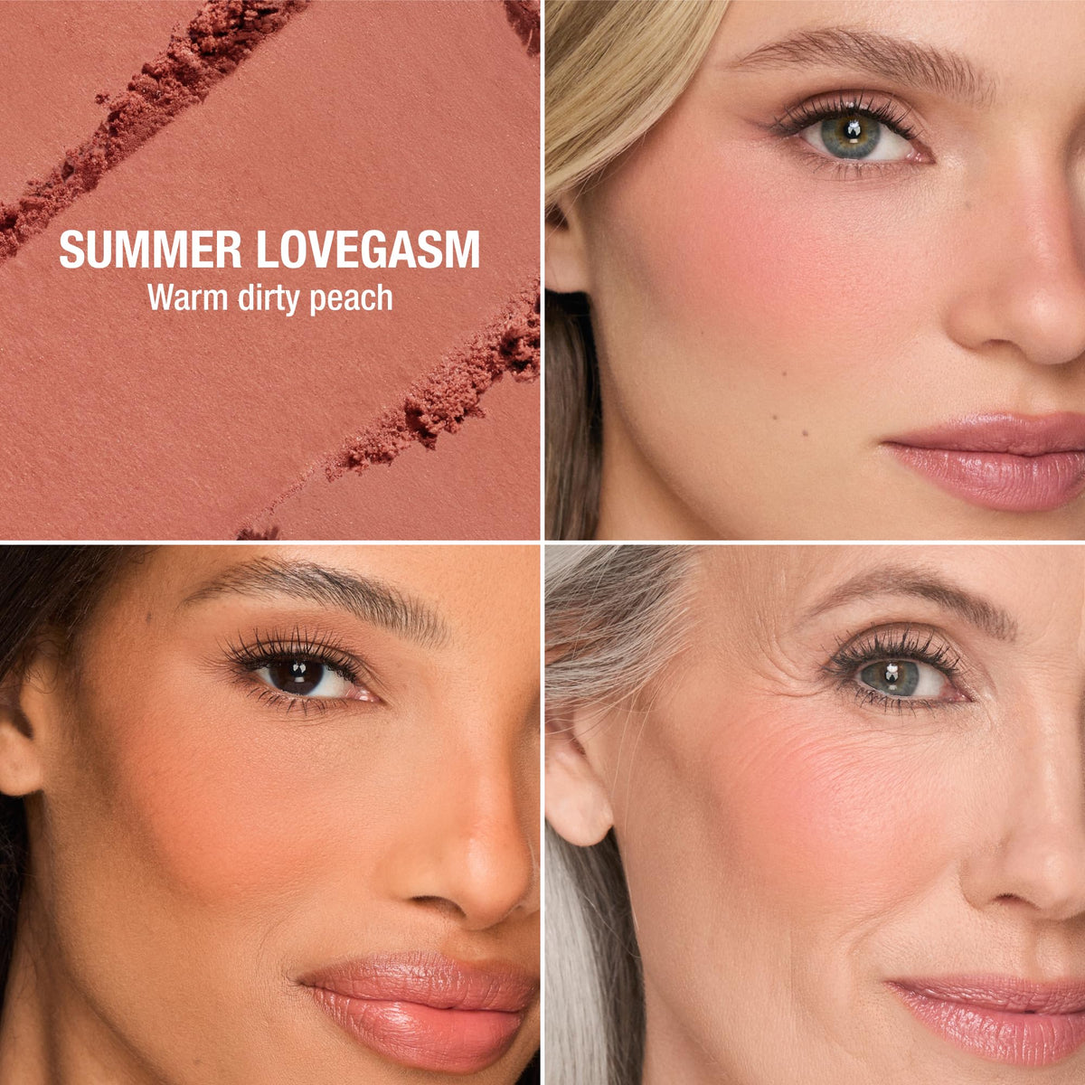 Rosy Brown Charlotte Tilbury Airbrush Flawless Blush Blur - Powder Color for Cheeks