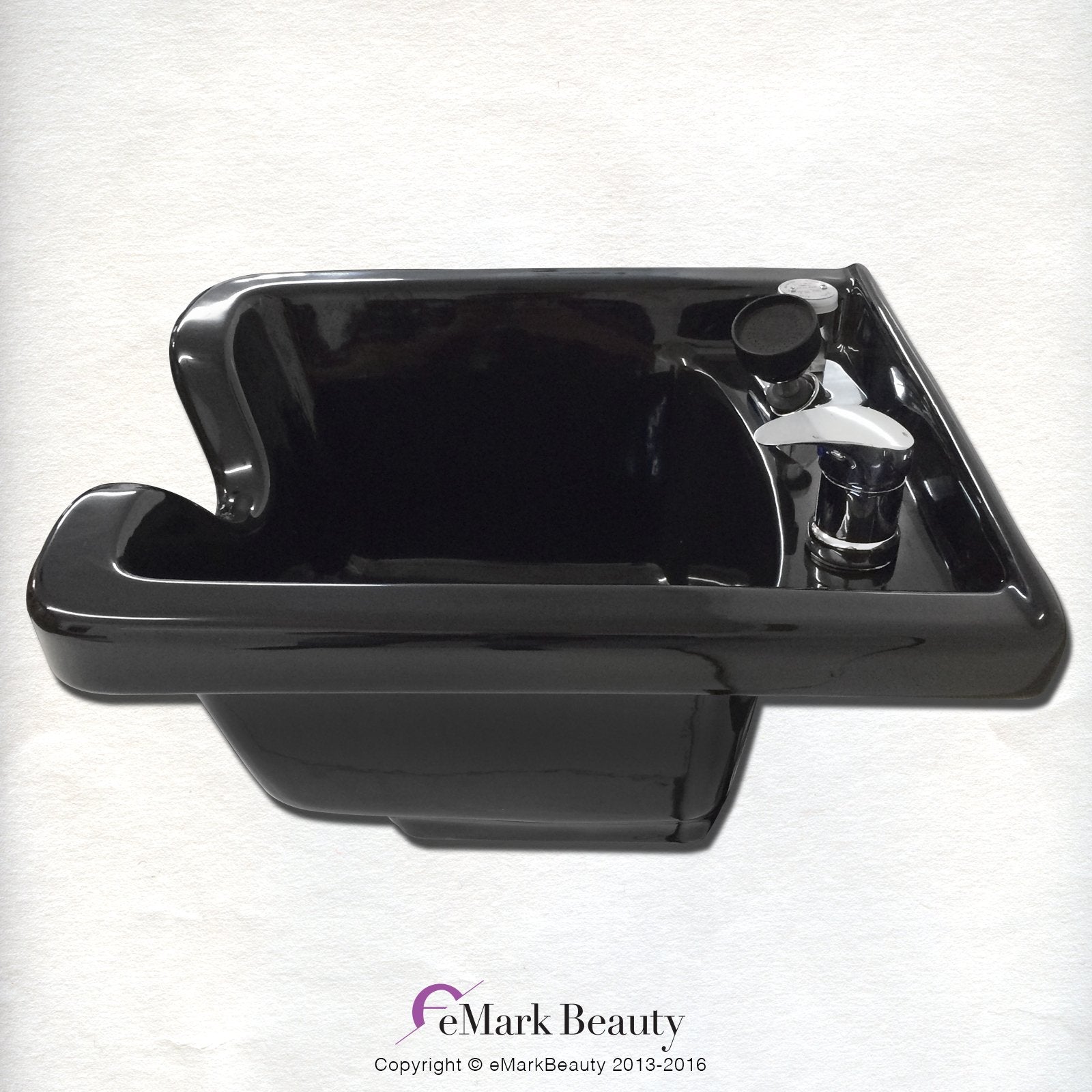 White Smoke Shampoo Bowl Black ABS Plastic Salon and Spa Hair Sink Beauty Salon Equipment TLC-B11