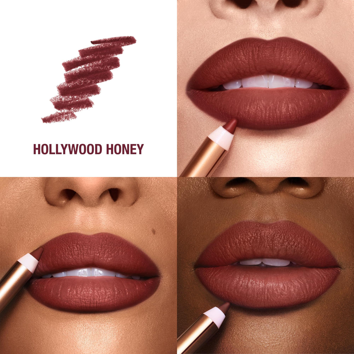 White Smoke Charlotte Tilbury Lip Cheat Lip Liner Pencil - Gives Lips a Fuller-Looking, Defined Pout - Enriched with Jojoba Oil & Hyaluronic Acid - Waterproof, Smudge-Proof & Transfer-Proof
