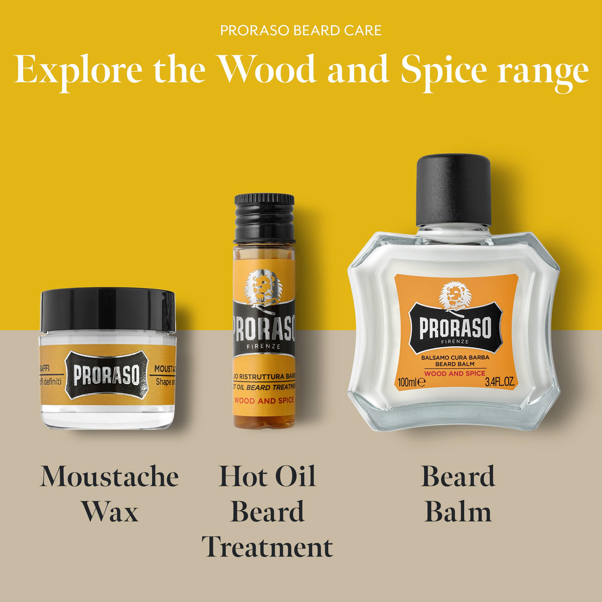 Gray Proraso Hot Oil Treatment for Beards - Beard Oil for Dry Hair - Conditions and Repairs Damaged Facial Hair - Four 0.6oz Treatments