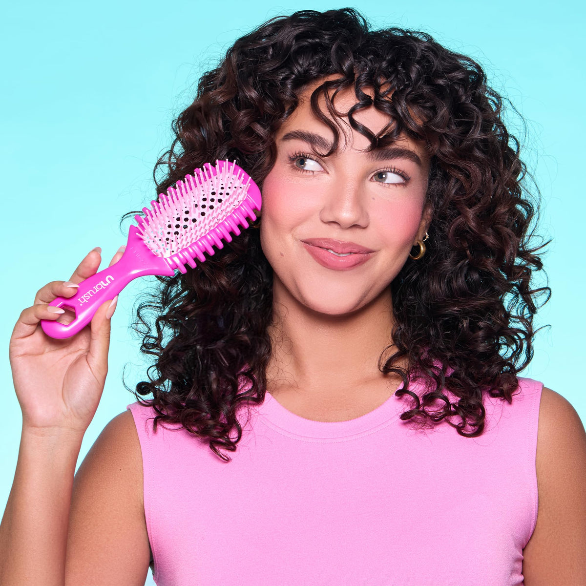 Plum FHI Heat UNbrush Curl Detangling Brush for use on Wet Hair Only