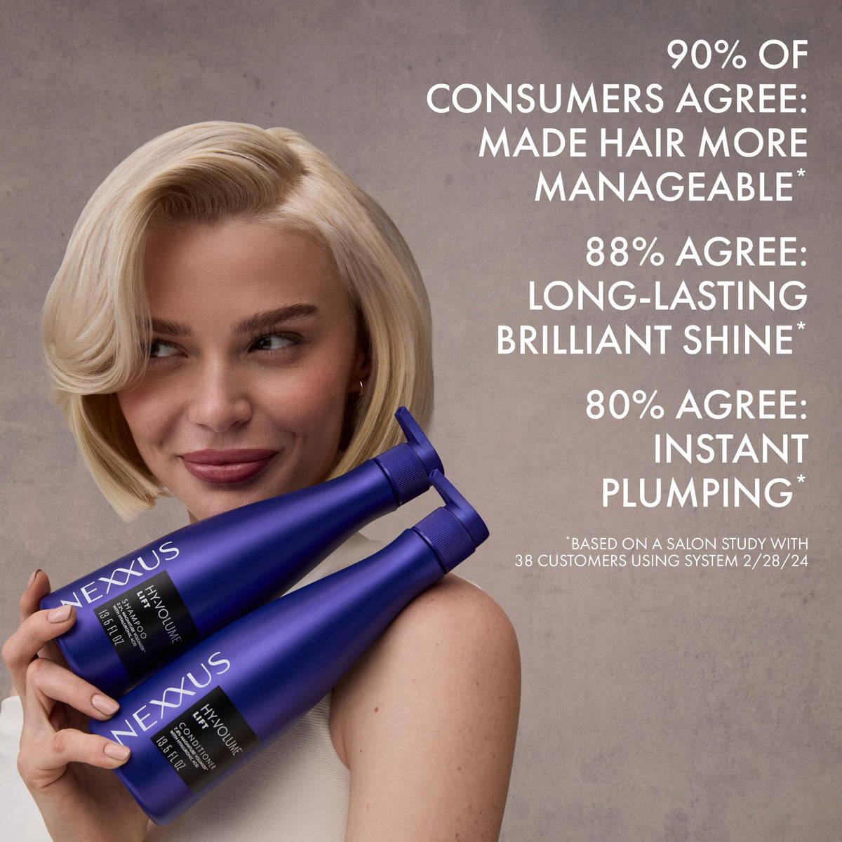 Light Slate Gray Nexxus HY-VOLUME™ Shampoo for Weightless Lift 13.5 oz