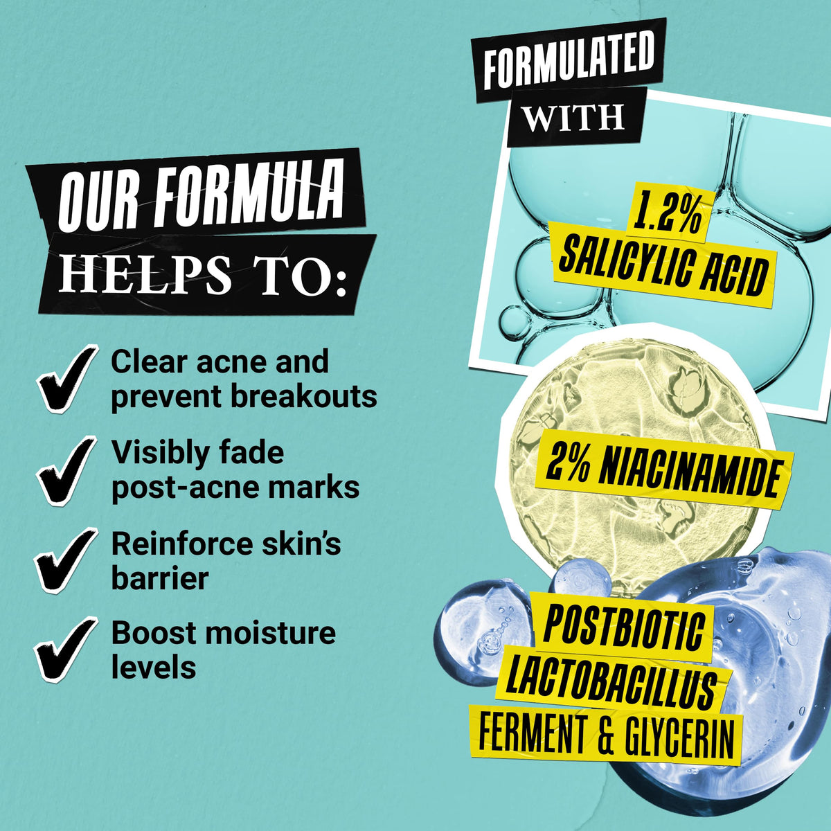 Medium Aquamarine Kiehl's - Expertly Clear Moisturizer - Acne Treatment - 2 fl oz