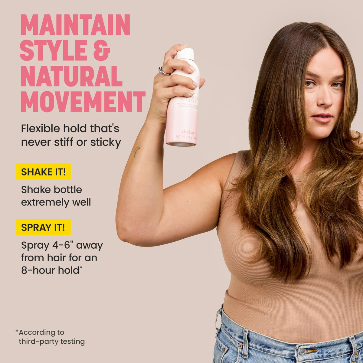 Light Gray Drybar Seltzer Spritz Flexible Hold Hairspray