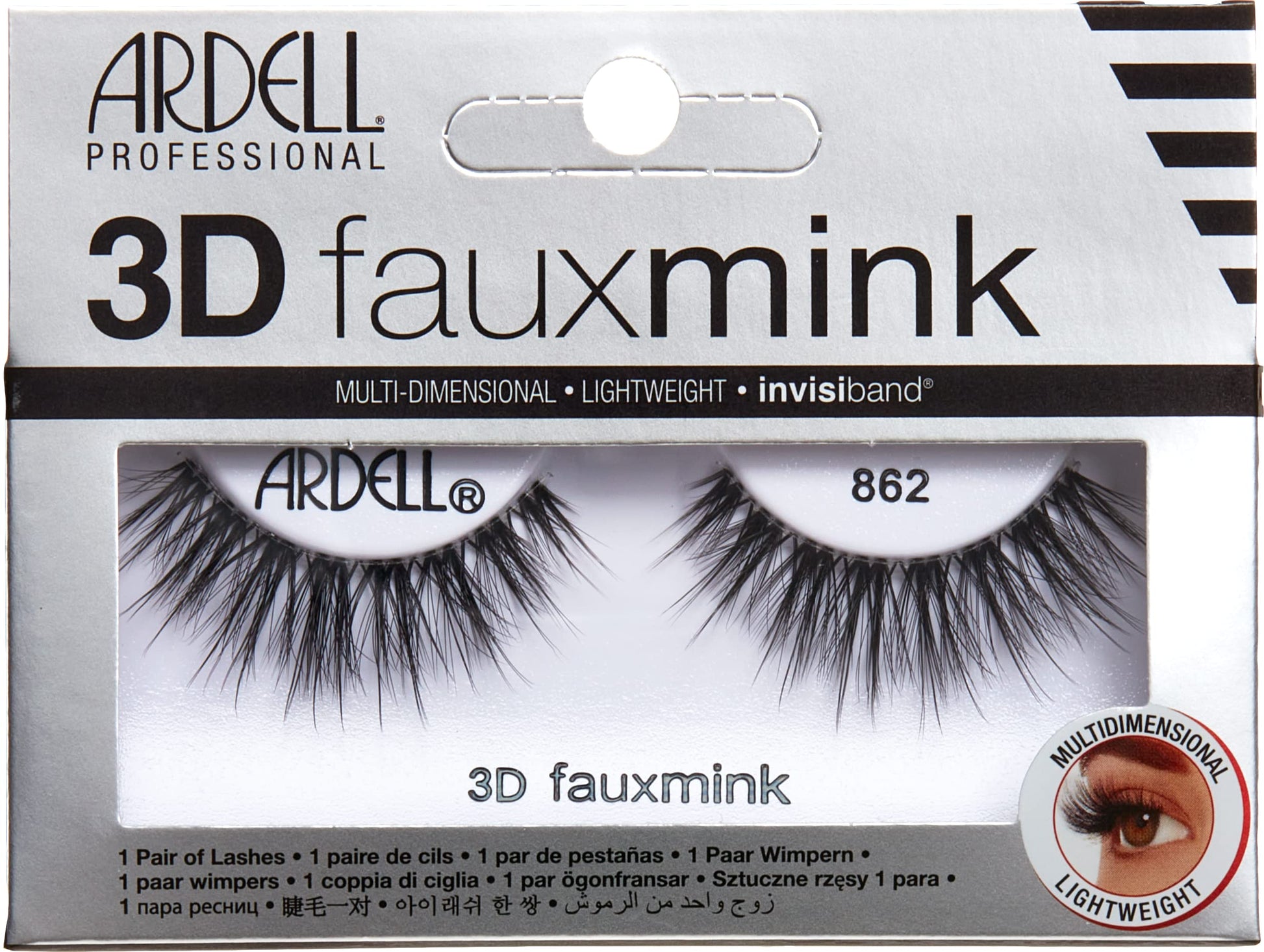Light Gray Ardell 3D Faux Mink Lashes 862