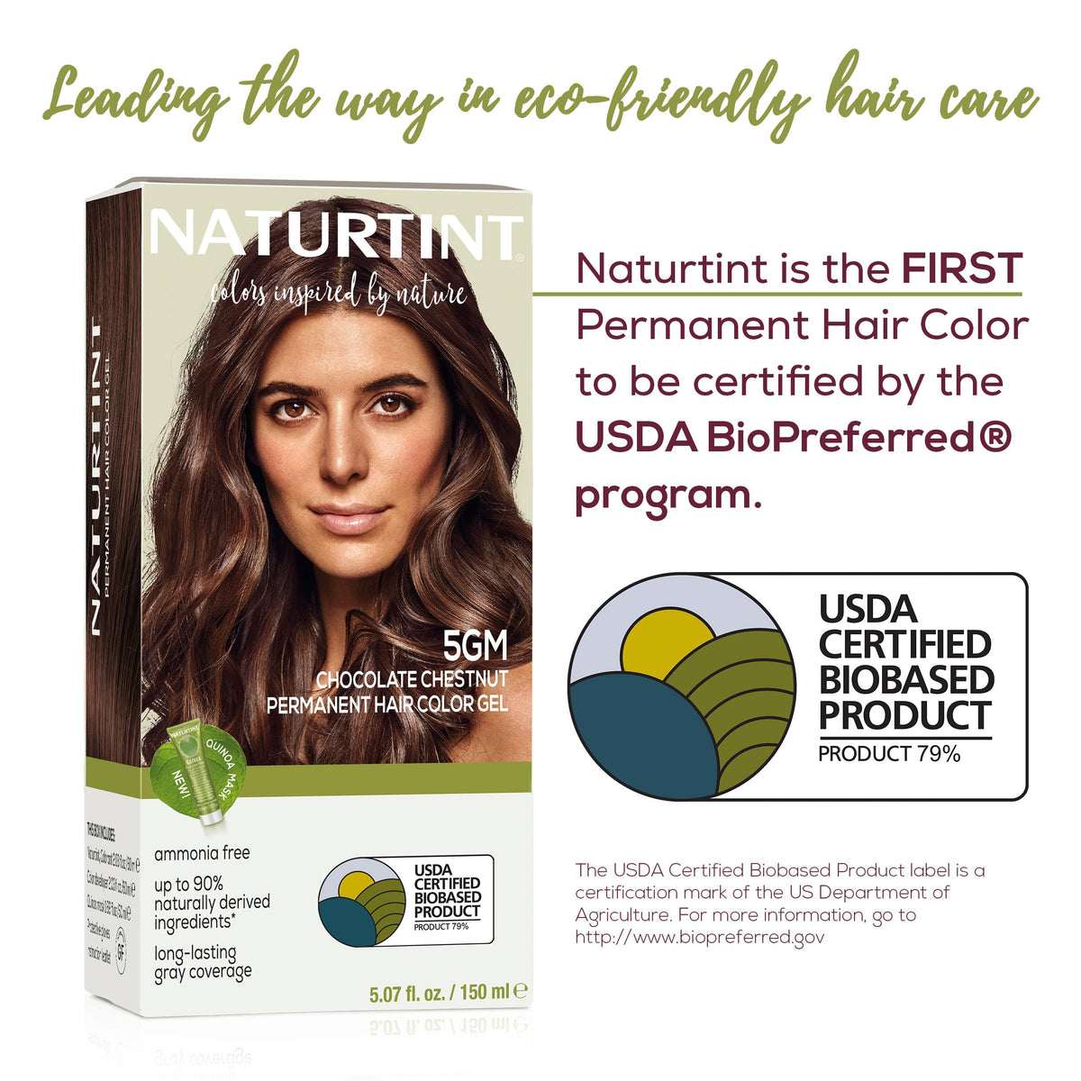 White Smoke Naturtint 5GM Chocolate Chestnut Permanent Hair Color (Pack of 6), Ammonia Free, Vegan, Cruelty Free, up to 100% Gray Coverage, Long Lasting Results (Packaging may vary)