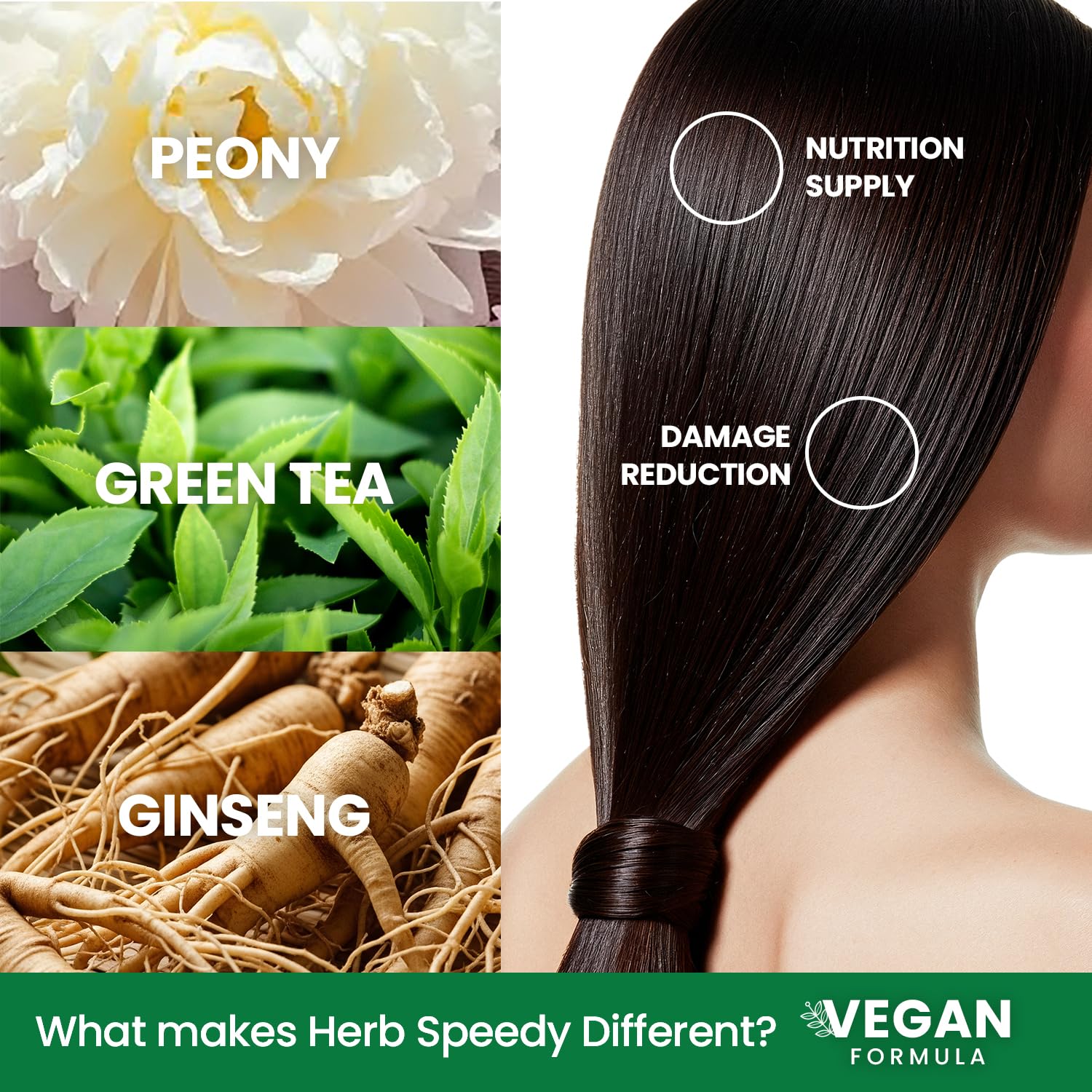 Black Dongsung Herb Speedy Color Cream(Dark Brown) – Korean Herbal Vegan Hair Dye, PPD-Free, Ammonia-Free, Hypoallergenic – 100% Gray Coverage, Odorless, Dermatologically Tested, Quick 20-Minute Application