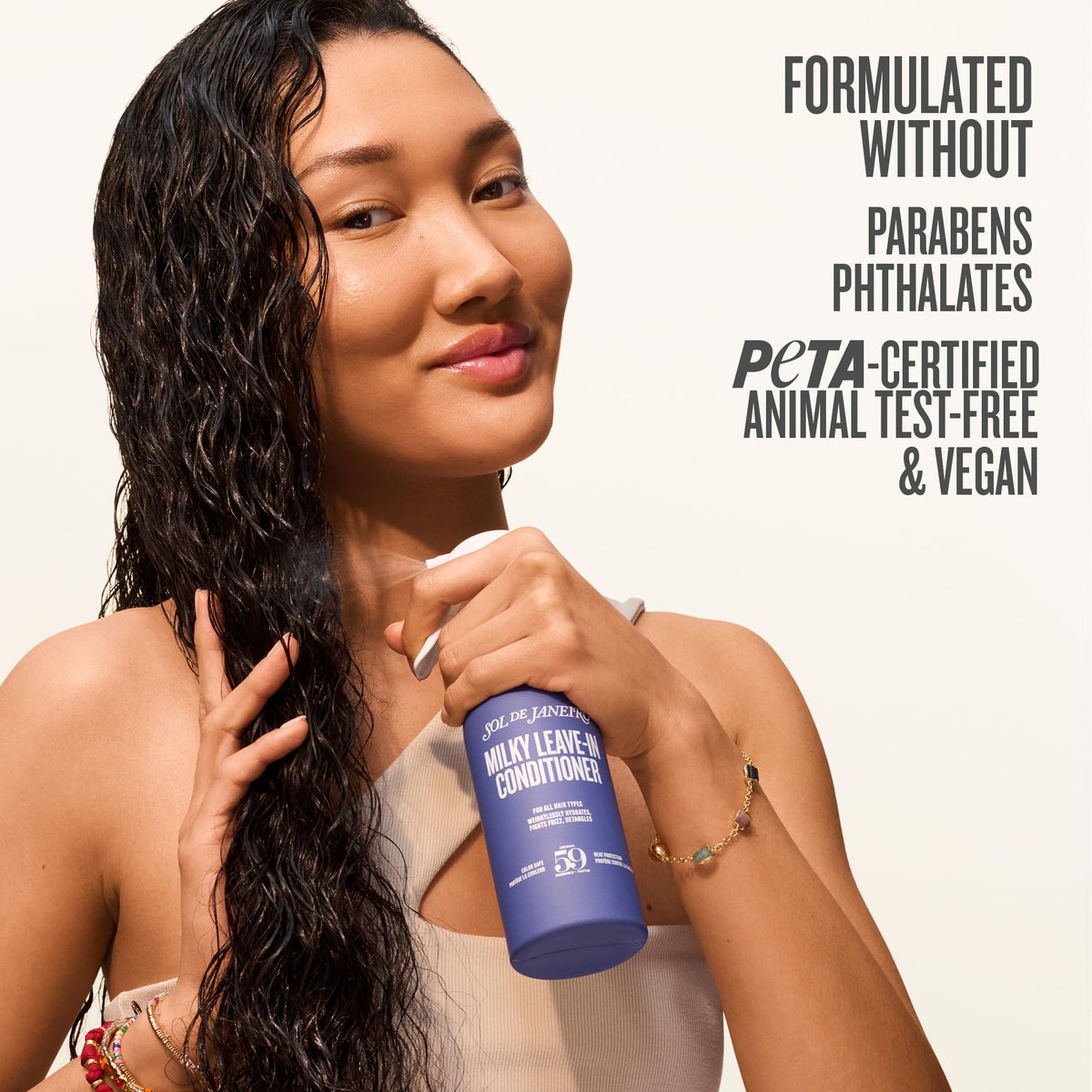 Seashell Sol de Janeiro Milky Leave-In Conditioner (2.03 Ounce, Cheirosa 59)